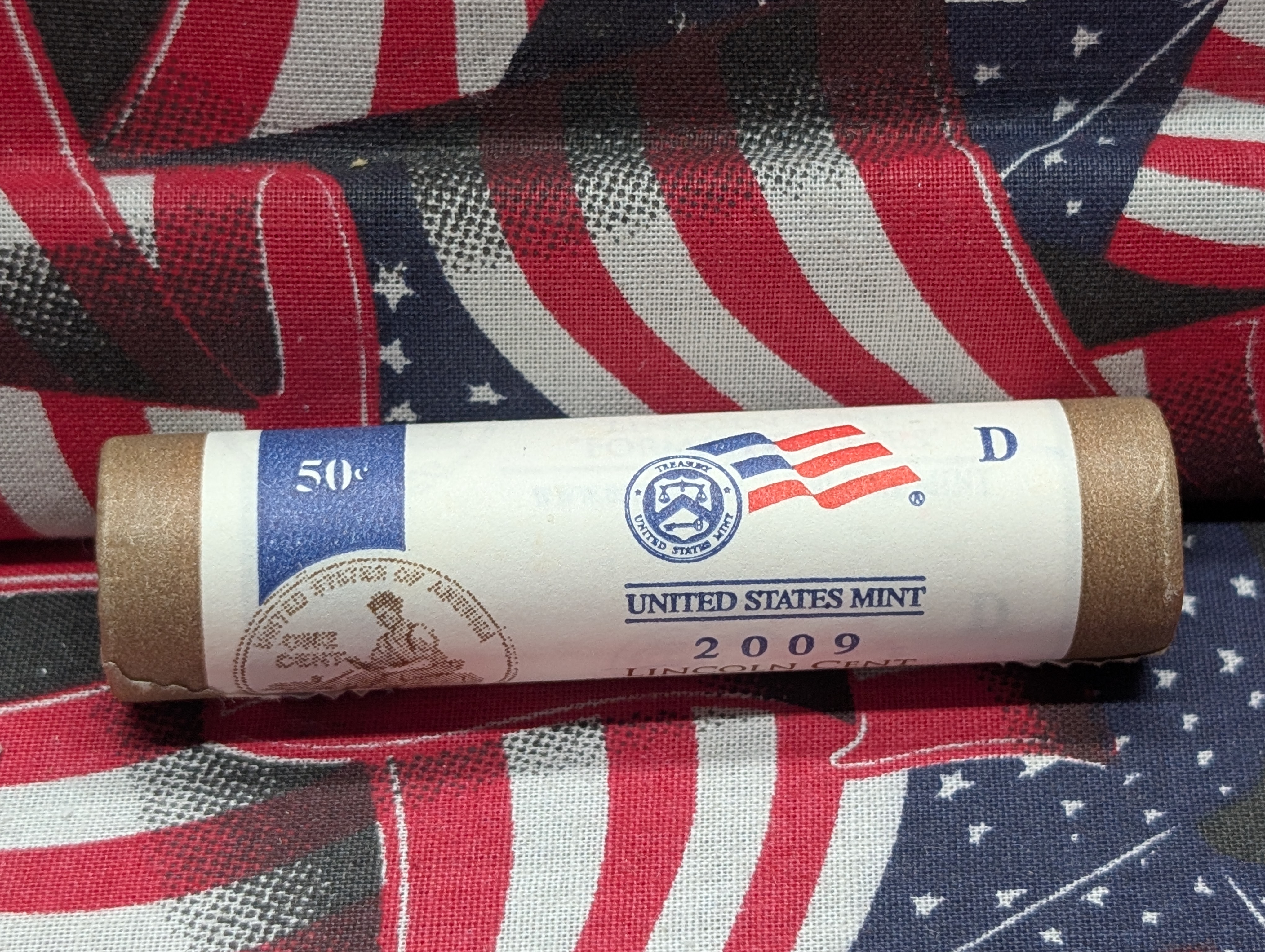 2009-D Unopened Paper Wrapped Roll of Lincoln Formative Years Cents