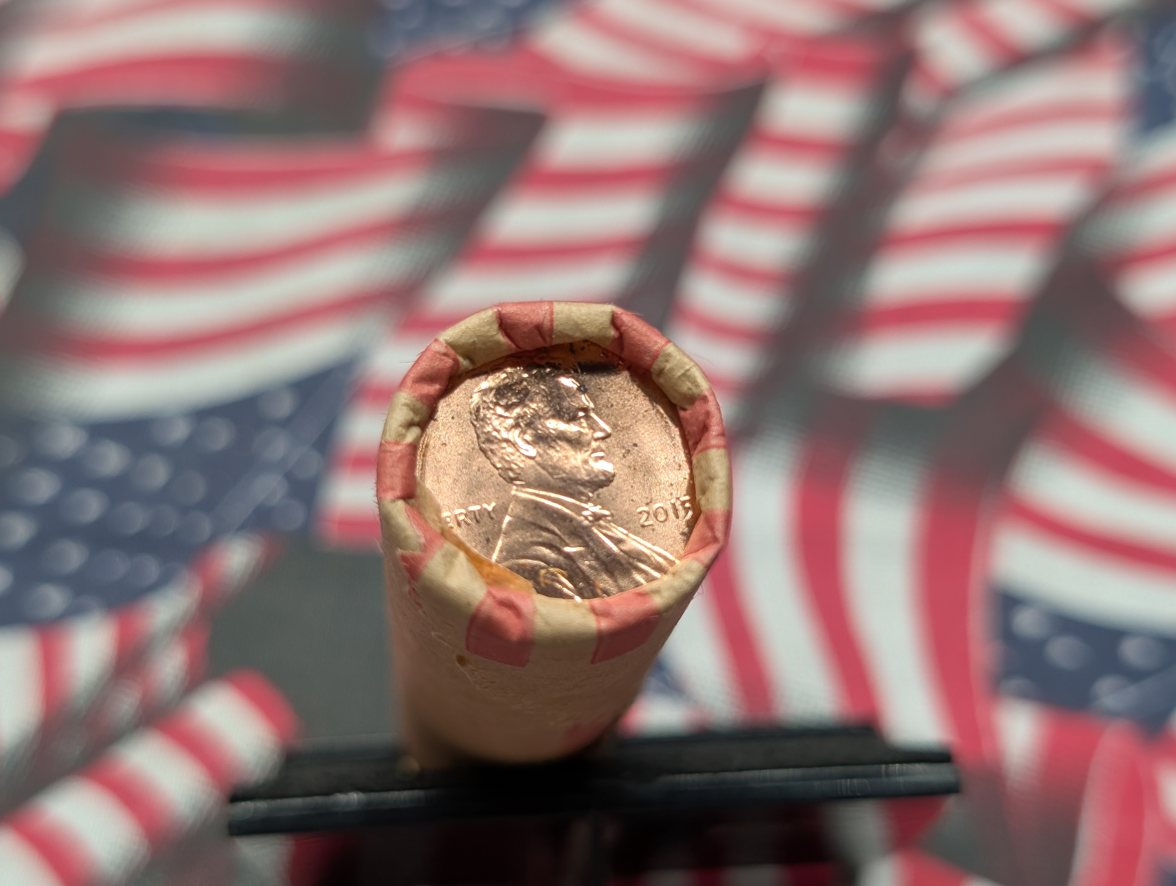 2015-P Unopened Paper Wrapped Roll of Lincoln Shield Cents