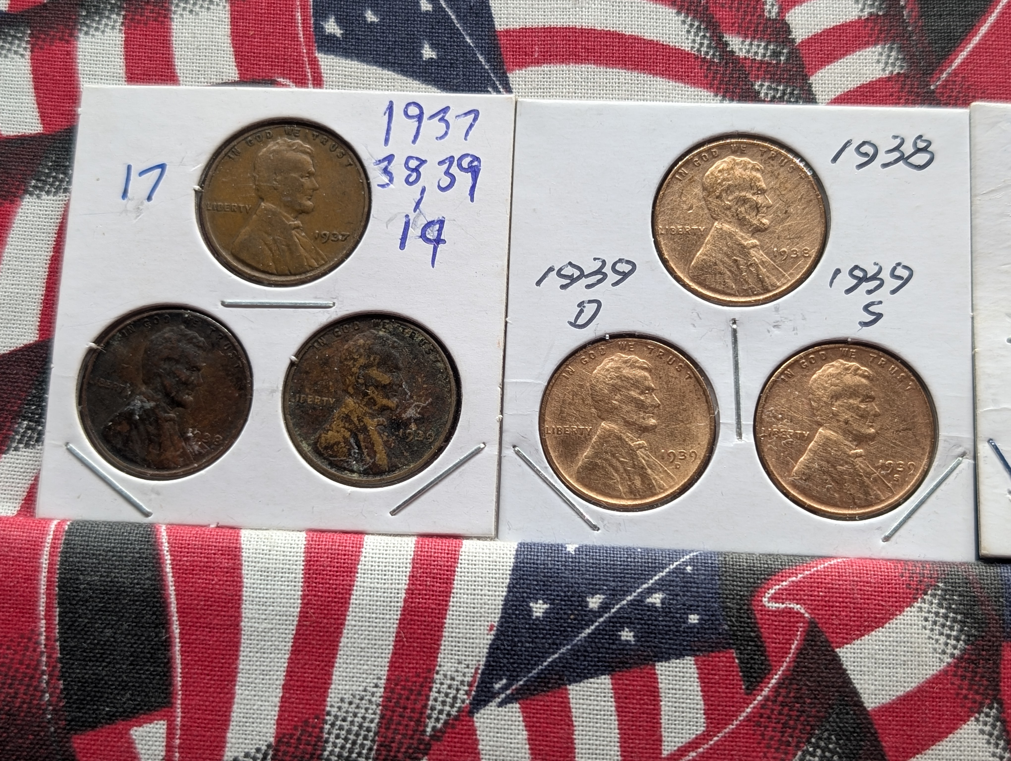 (27) Assorted Date Lincoln Wheat Cents - 1937 to 1945 P-D& S
