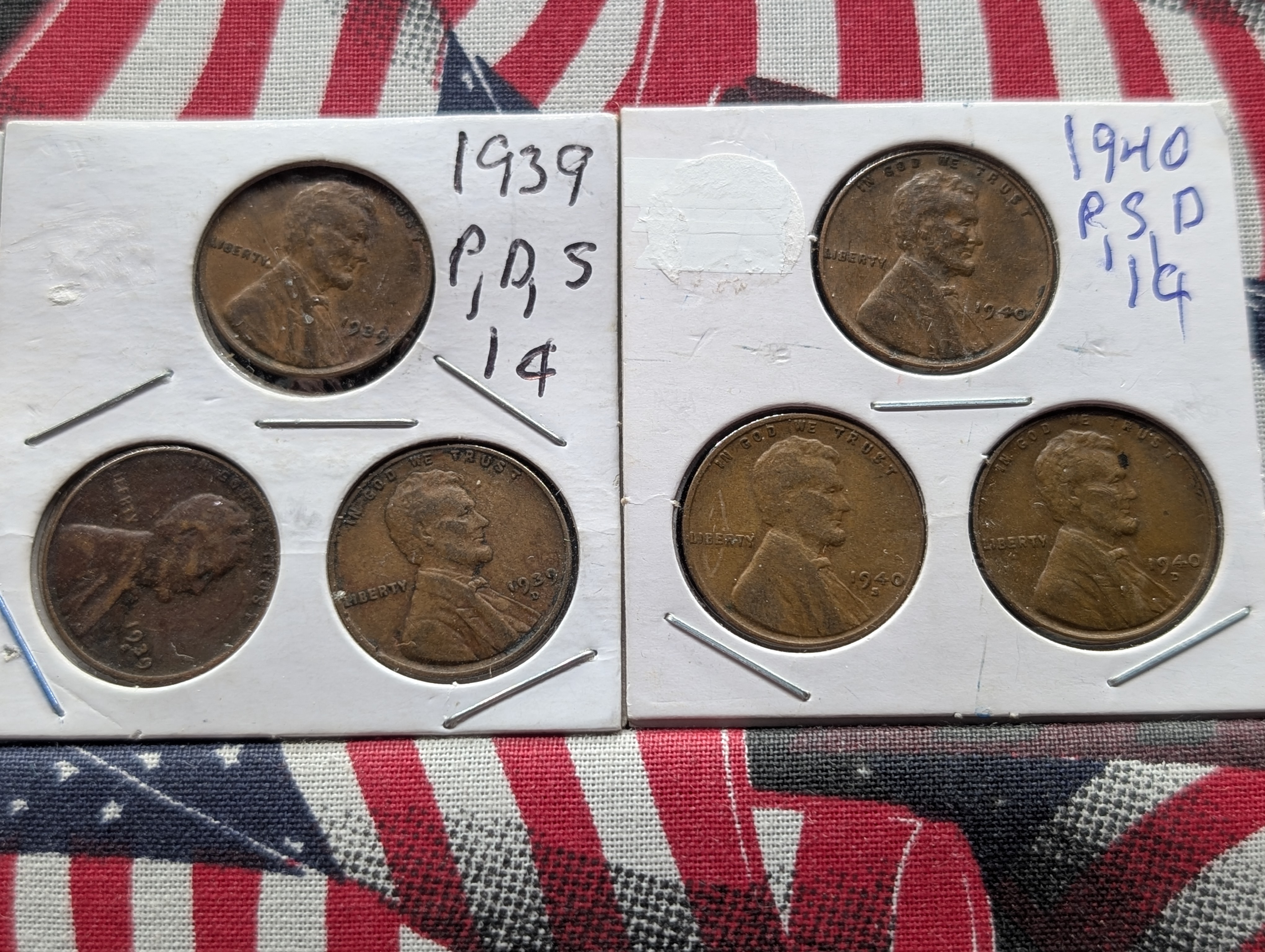 (27) Assorted Date Lincoln Wheat Cents - 1937 to 1945 P-D& S