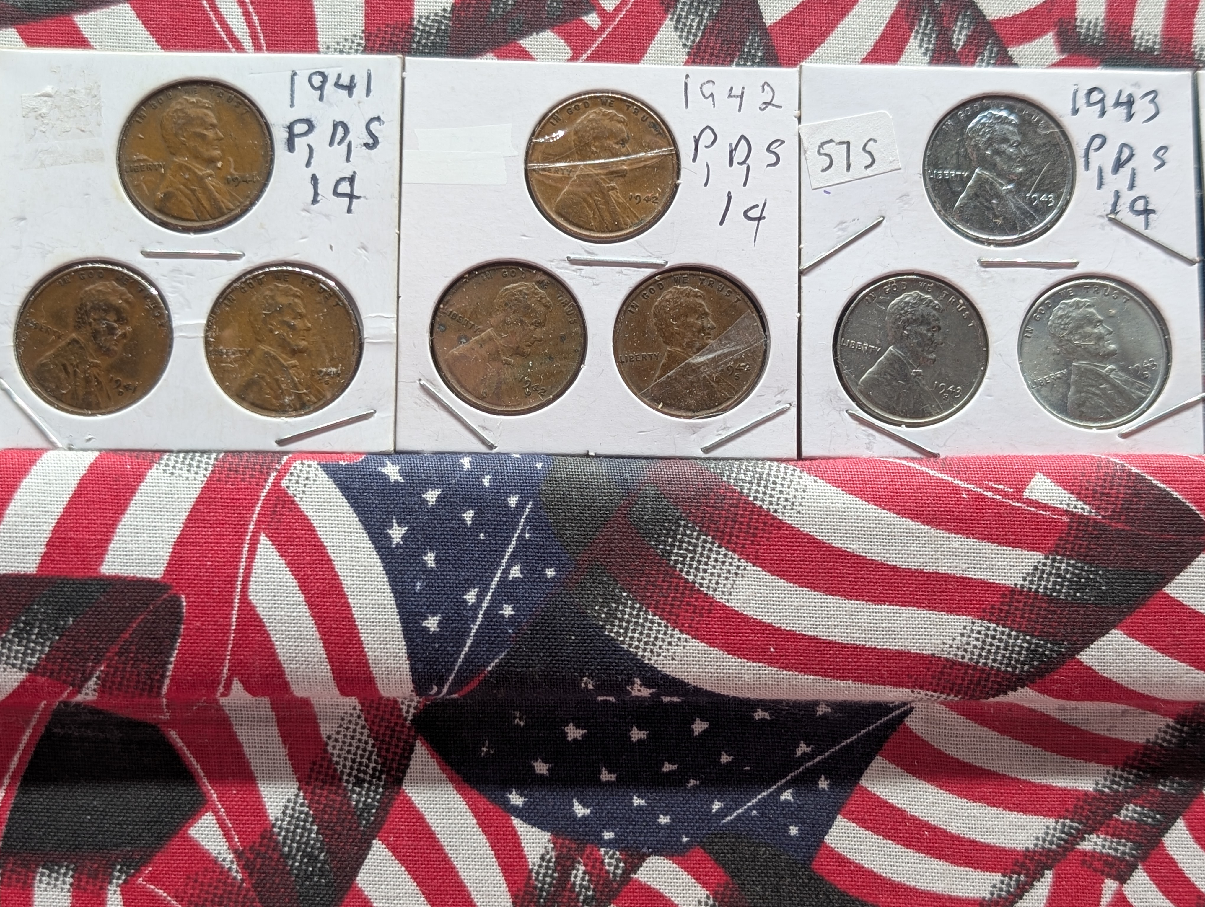 (27) Assorted Date Lincoln Wheat Cents - 1937 to 1945 P-D& S