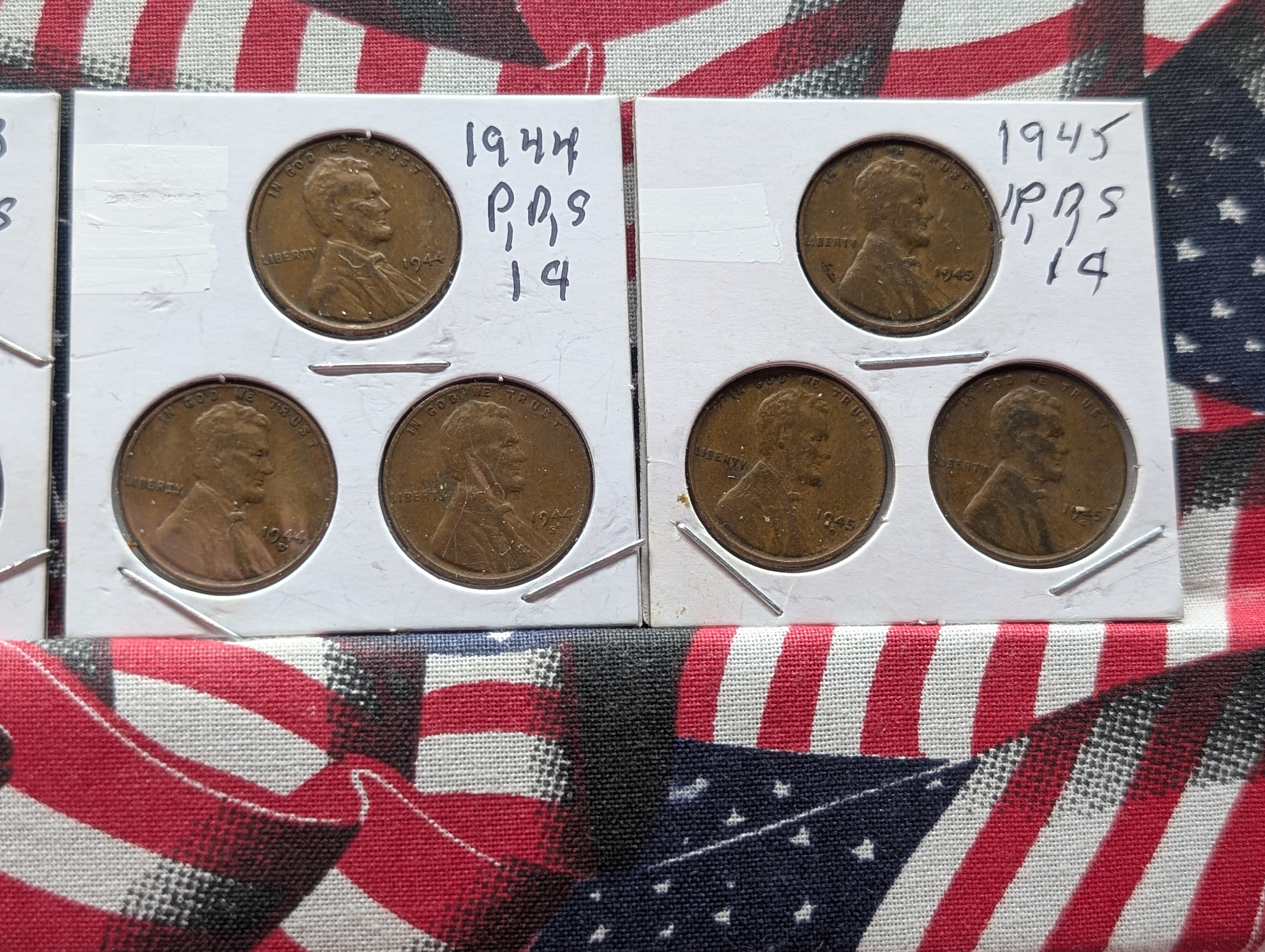 (27) Assorted Date Lincoln Wheat Cents - 1937 to 1945 P-D& S