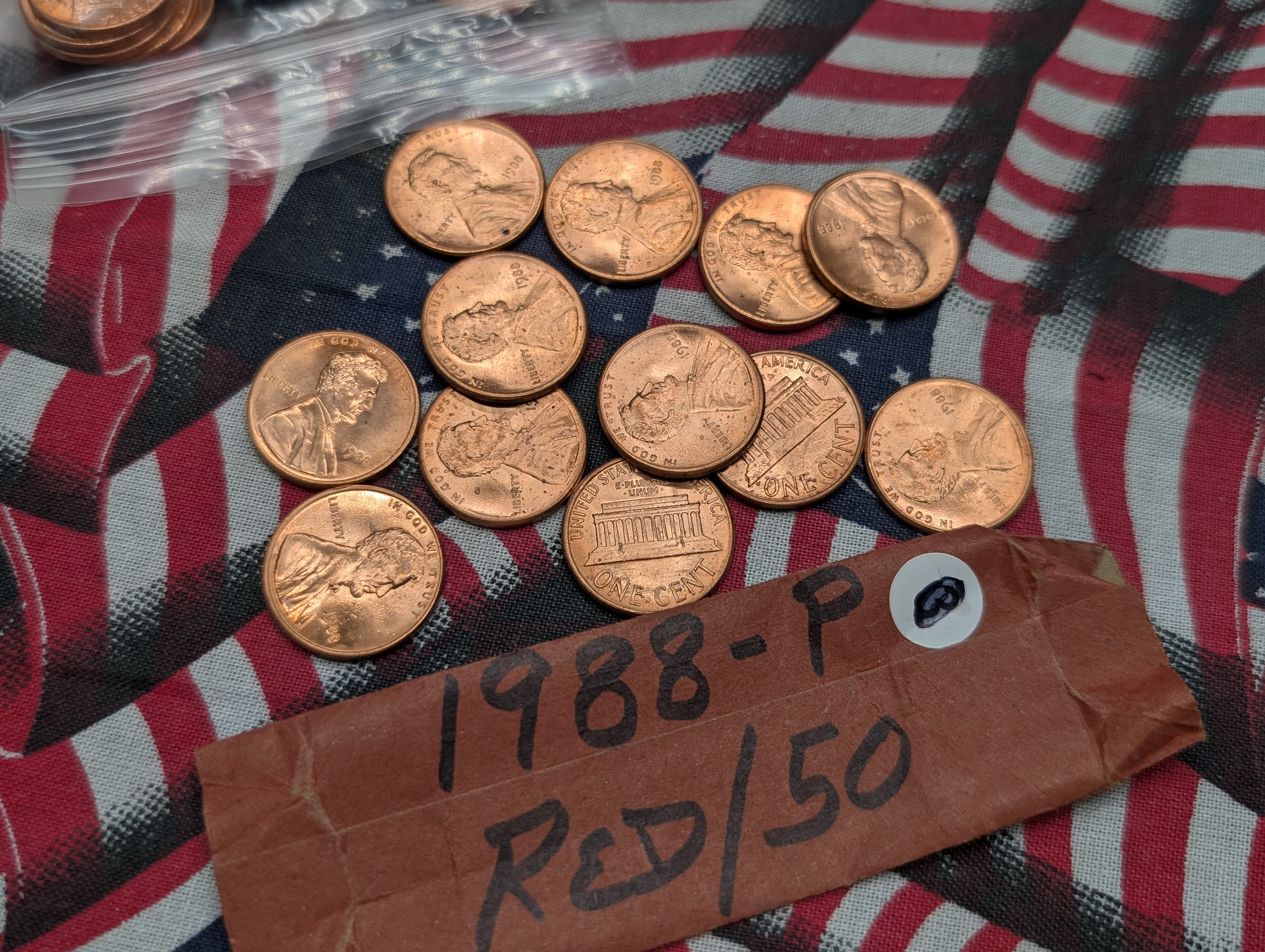 (350) 1988-P, 1990-P, 1998-D, 2000-P, 2006-P, 2007-P, & 2008-P Lincoln Memorial Cents - (50) of Each Date