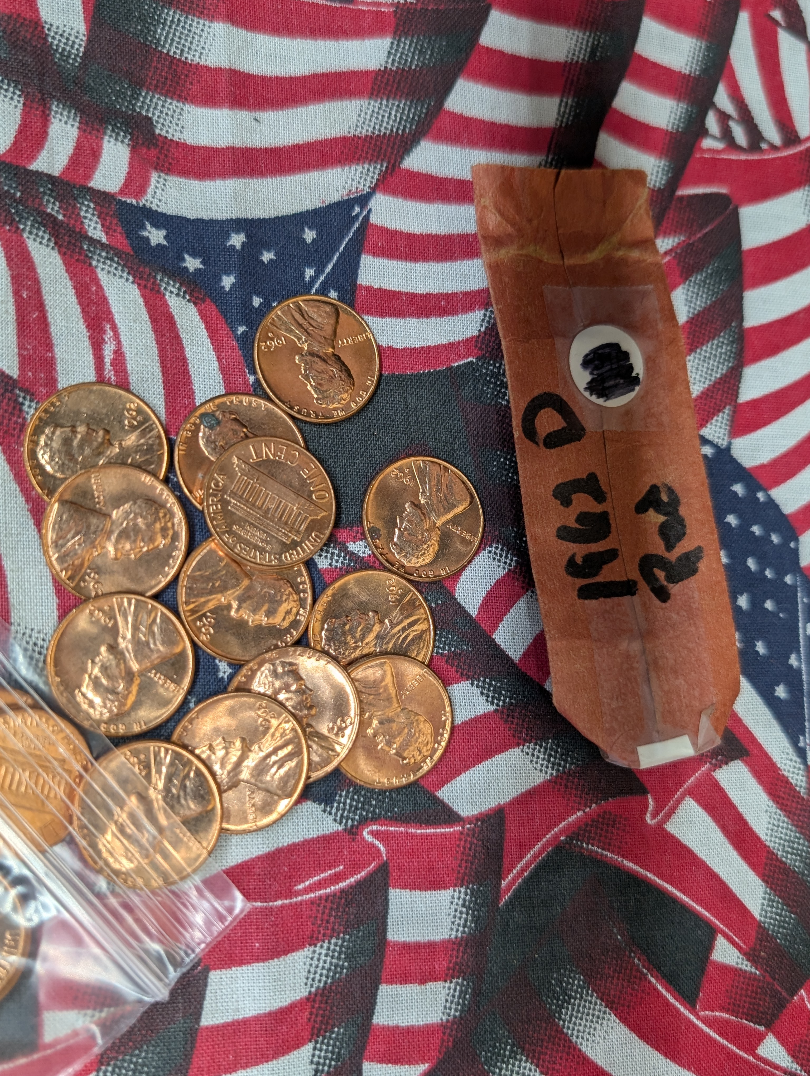 (250) 1960-D, 1962-D, 1972-D, 1974-D, & 1977-P Lincoln Memorial Cents - All Copper Red UNC - (50) Of Each Date