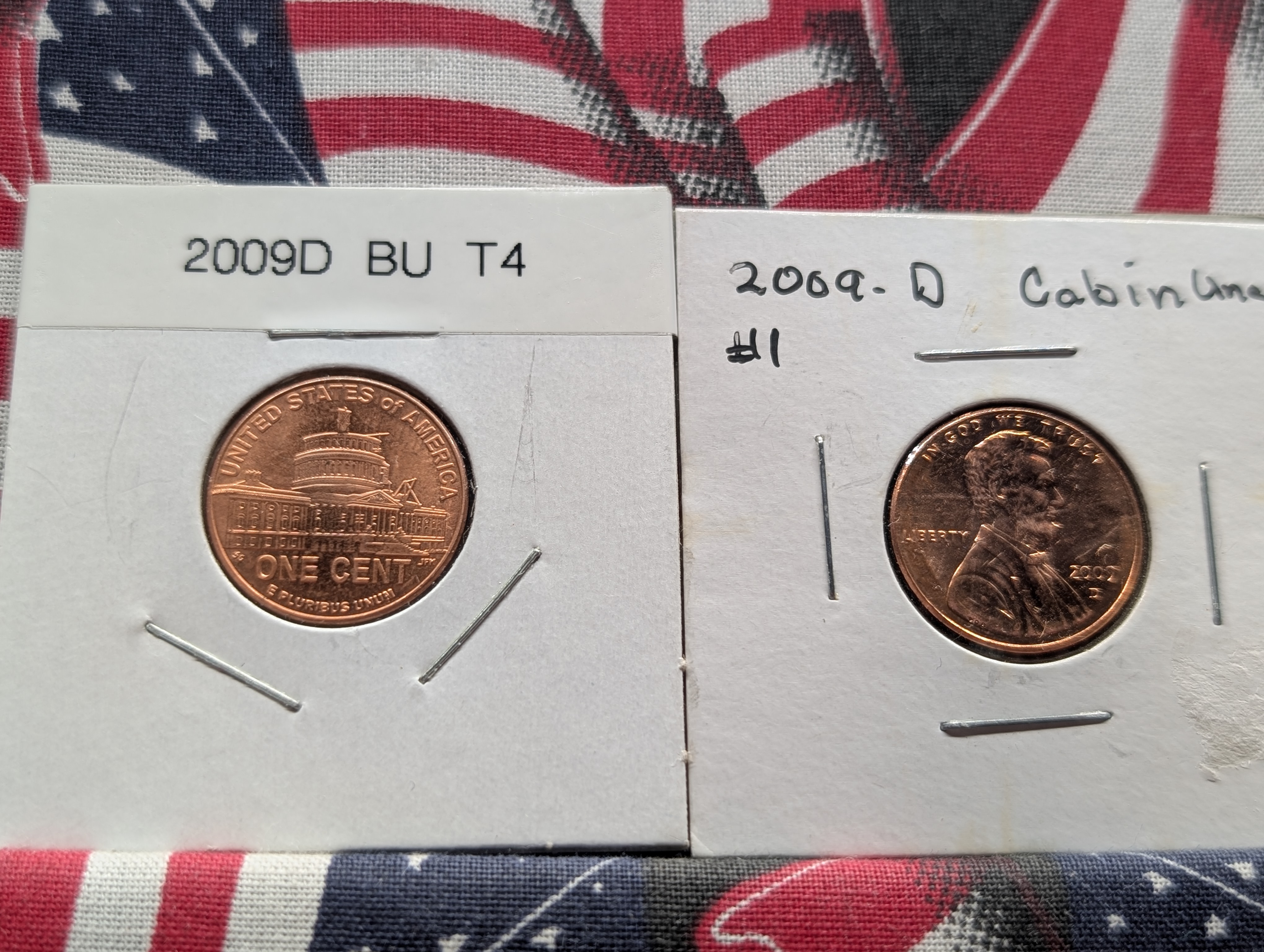 (4) 2009-P & (5) 2009-D Lincoln Cents