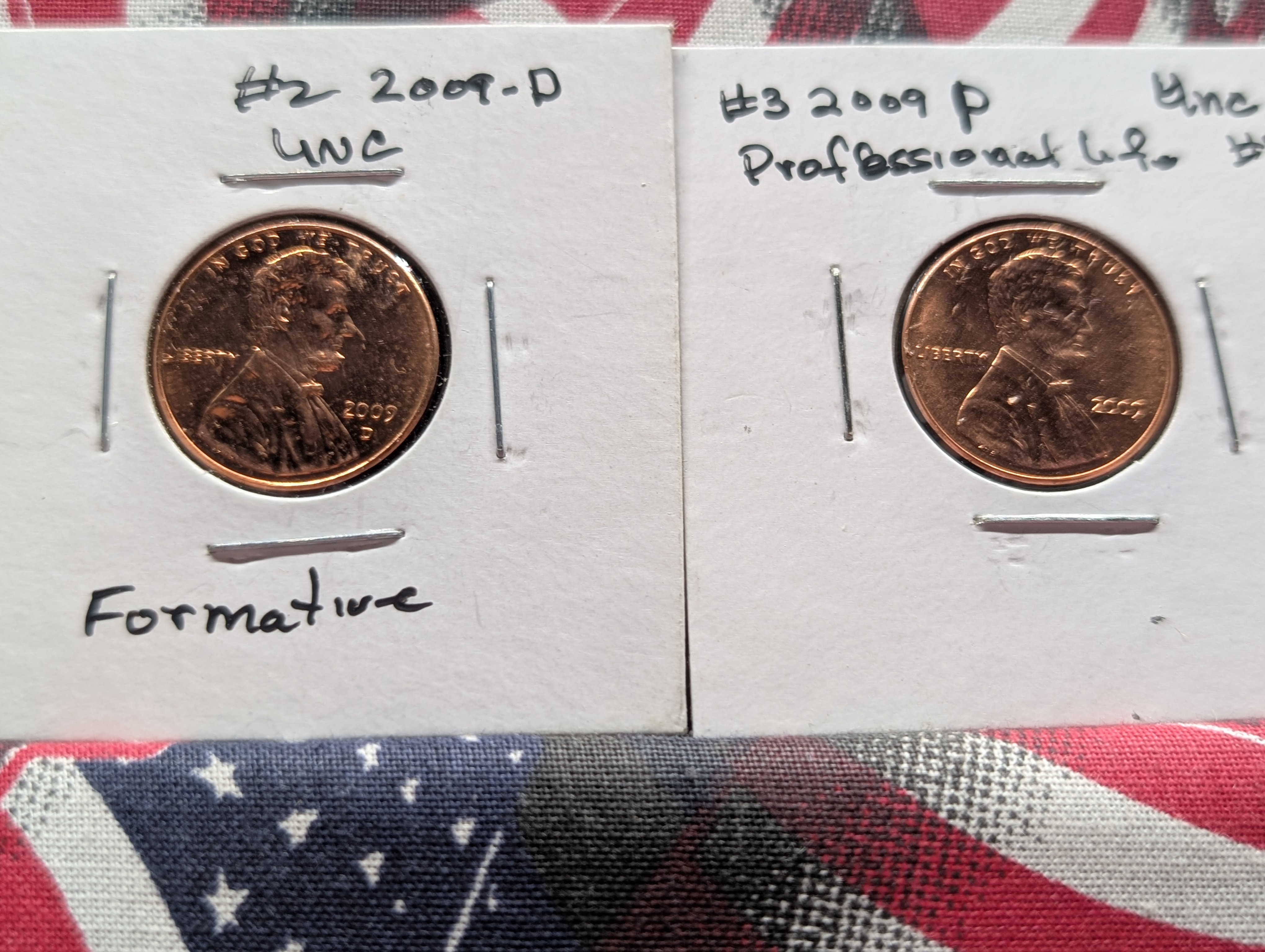 (4) 2009-P & (5) 2009-D Lincoln Cents