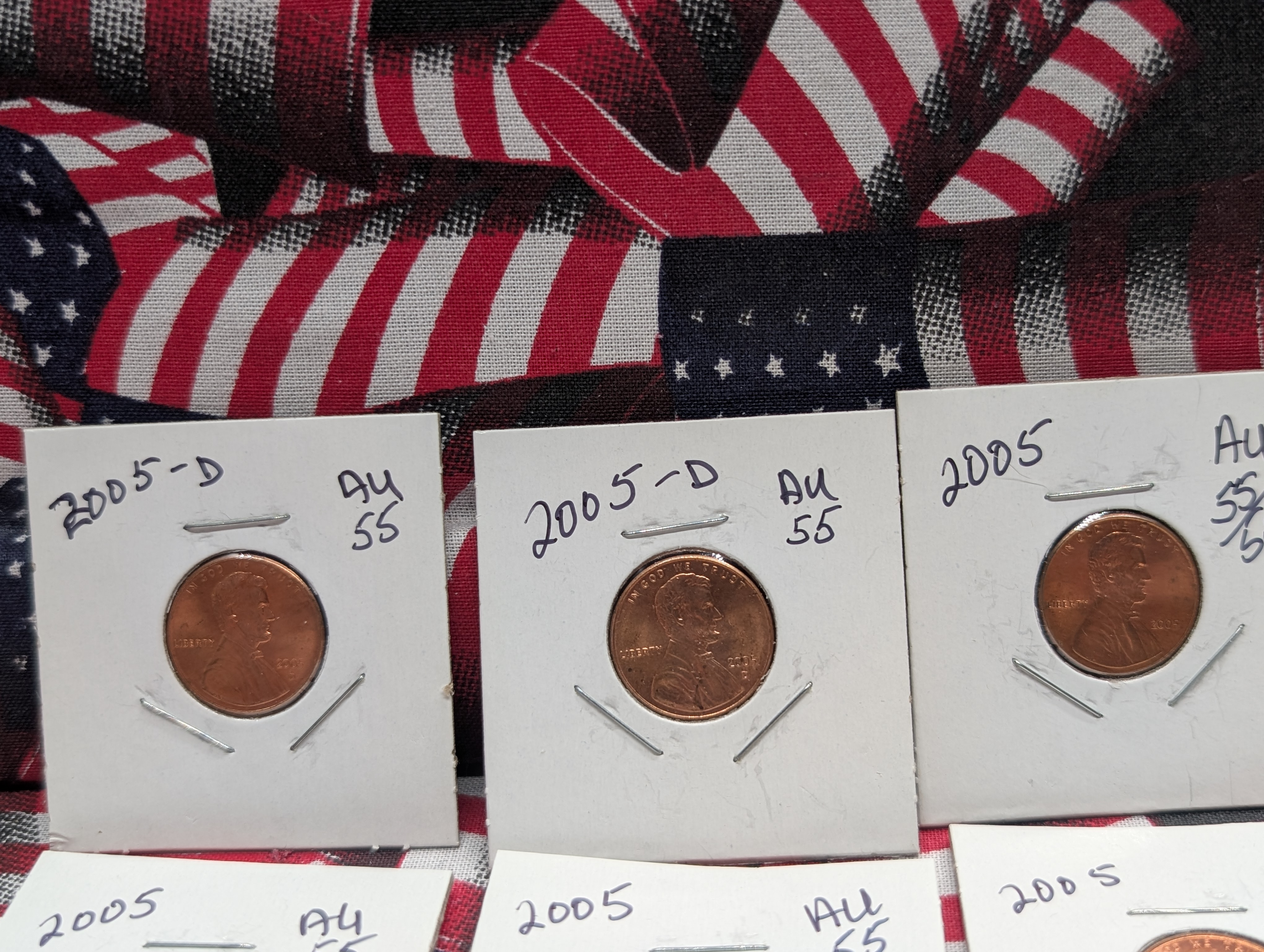 (26) 2005-P, (2) 2005-D, & (1) 2008-D Lincoln Memorial Cents