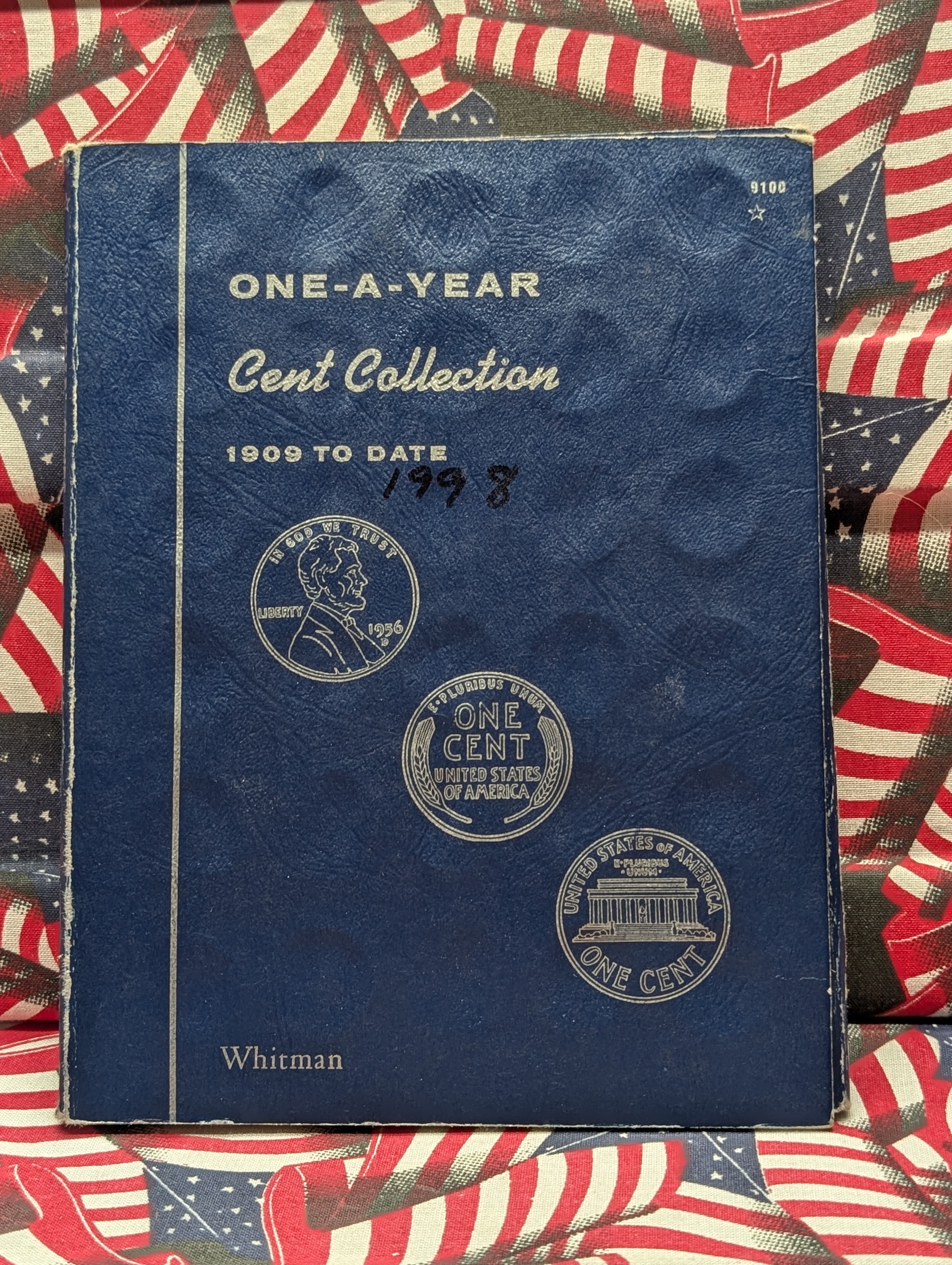 Lincoln Cent Collection From 1909 To 1998 In Whitman Book - 90 Coins Total - No Key Dates - Some P, D & S