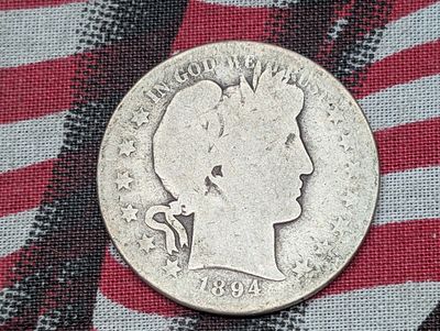 1894 Barber Half Dollar, 90% Silver Condition PLEASE NOTE Some coins may have a grade on the 