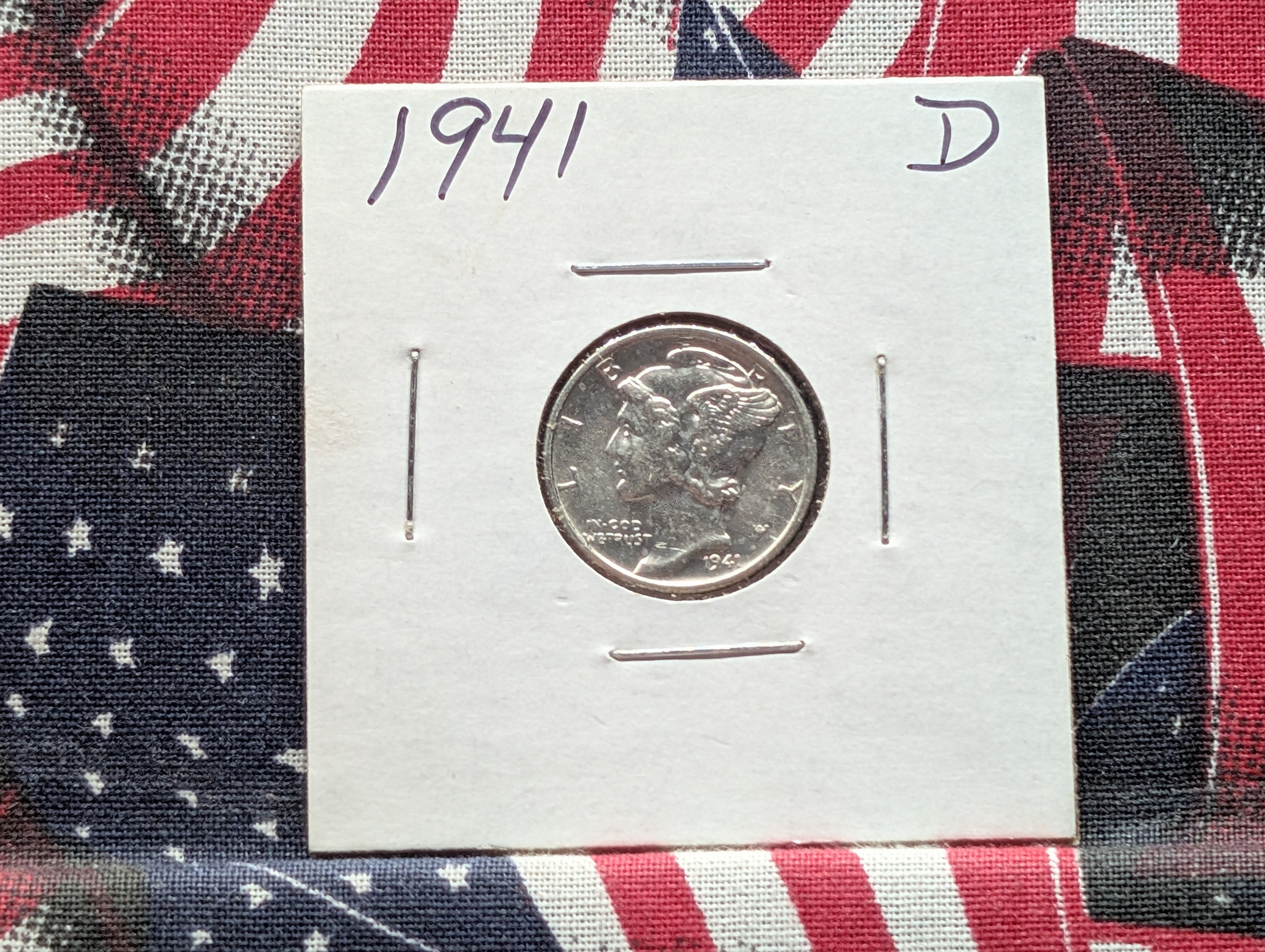 1941-D Mercury Dime, 90% Silver