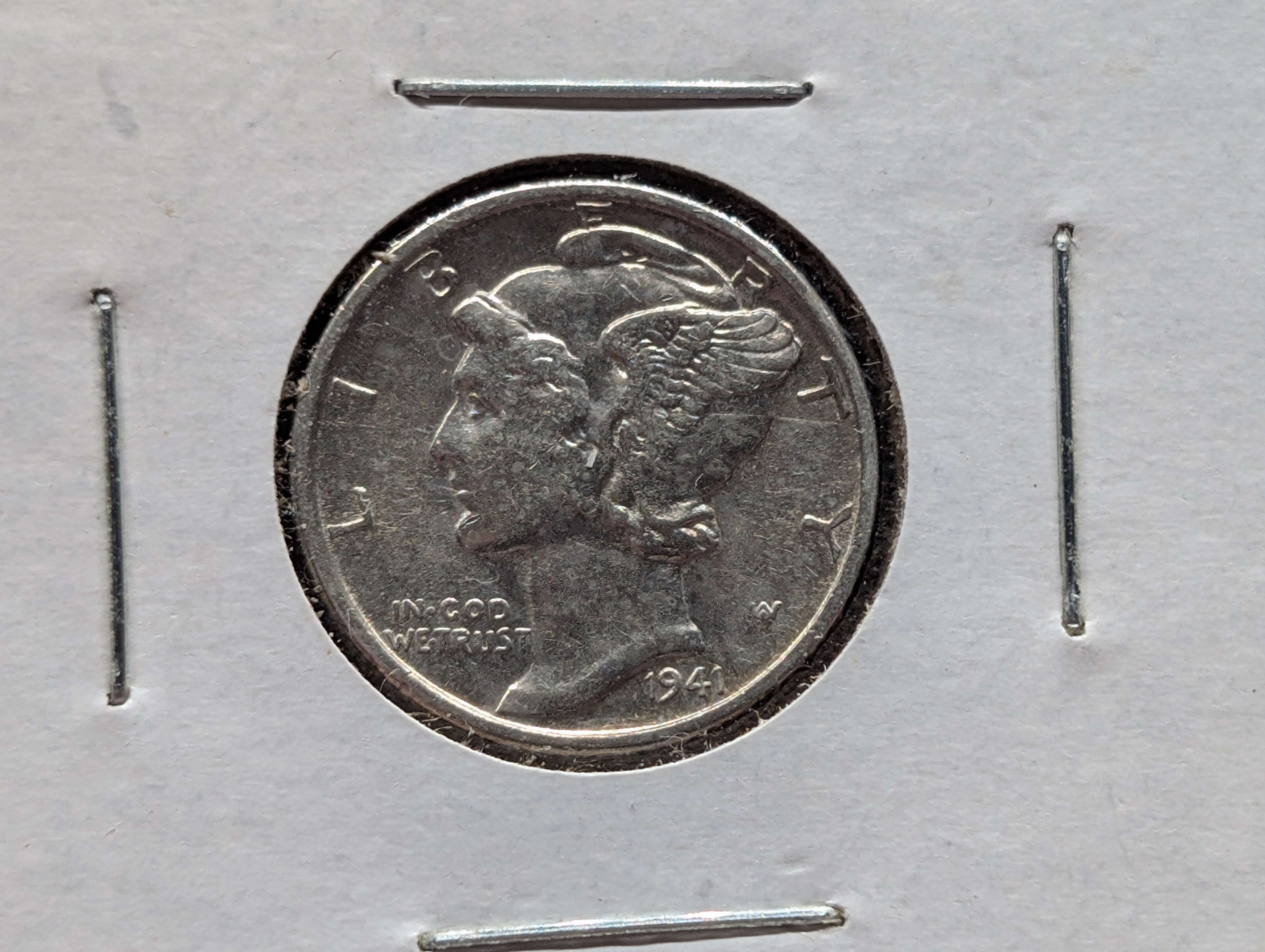 1941-D Mercury Dime, 90% Silver