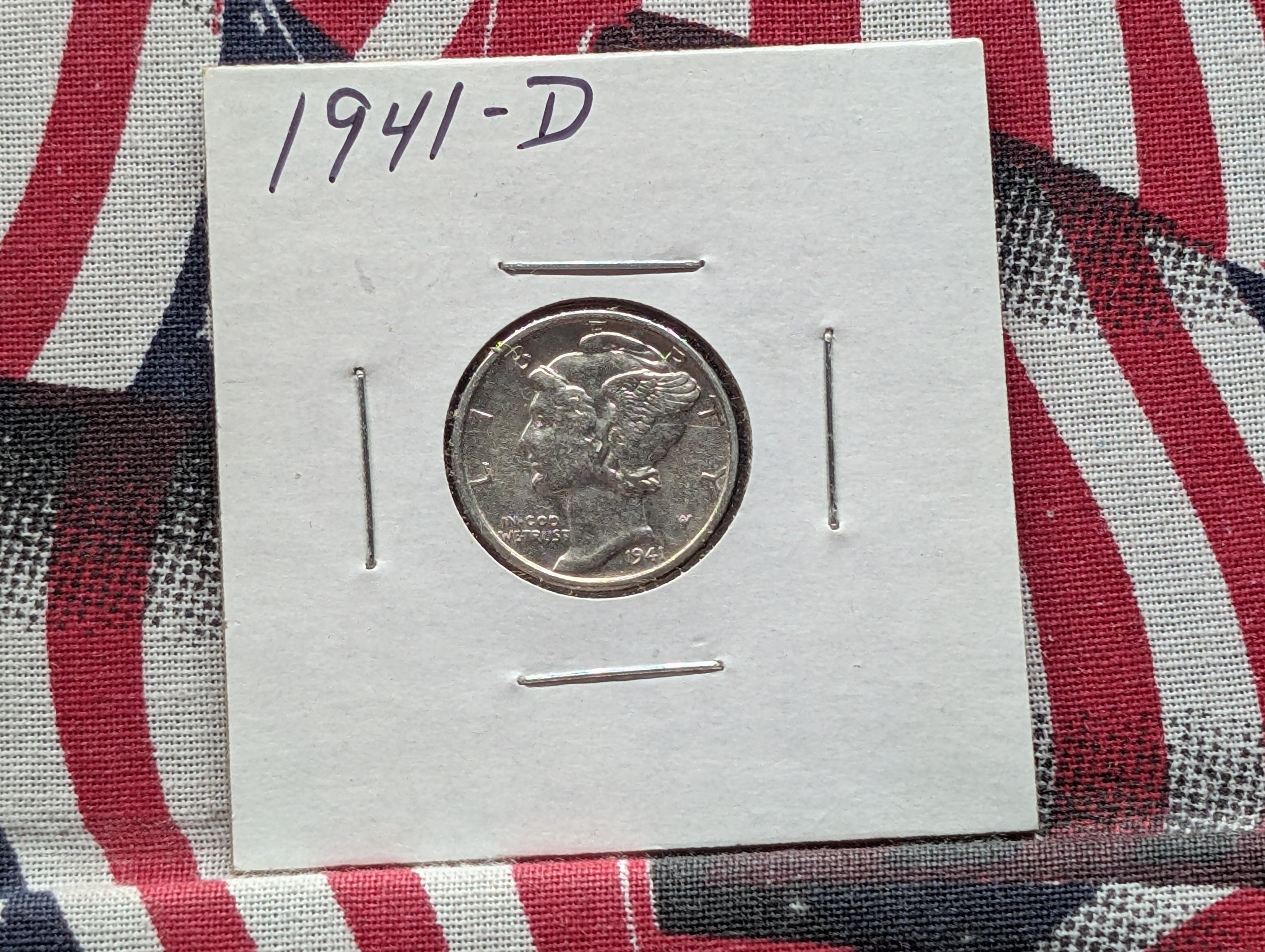 1941-D Mercury Dime, 90% Silver
