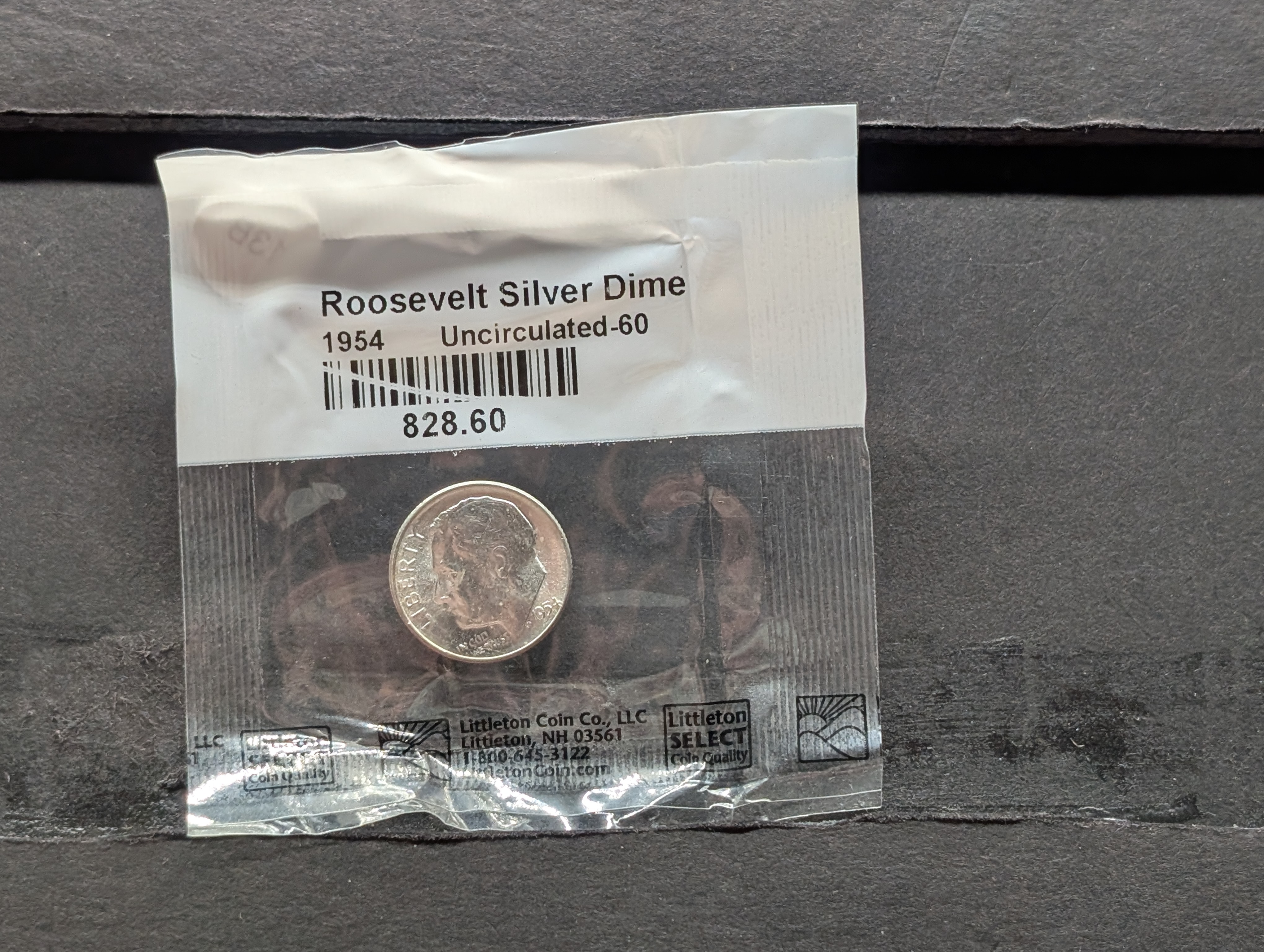 1954-P Roosevelt 90% Silver Dime - Uncirculated-60