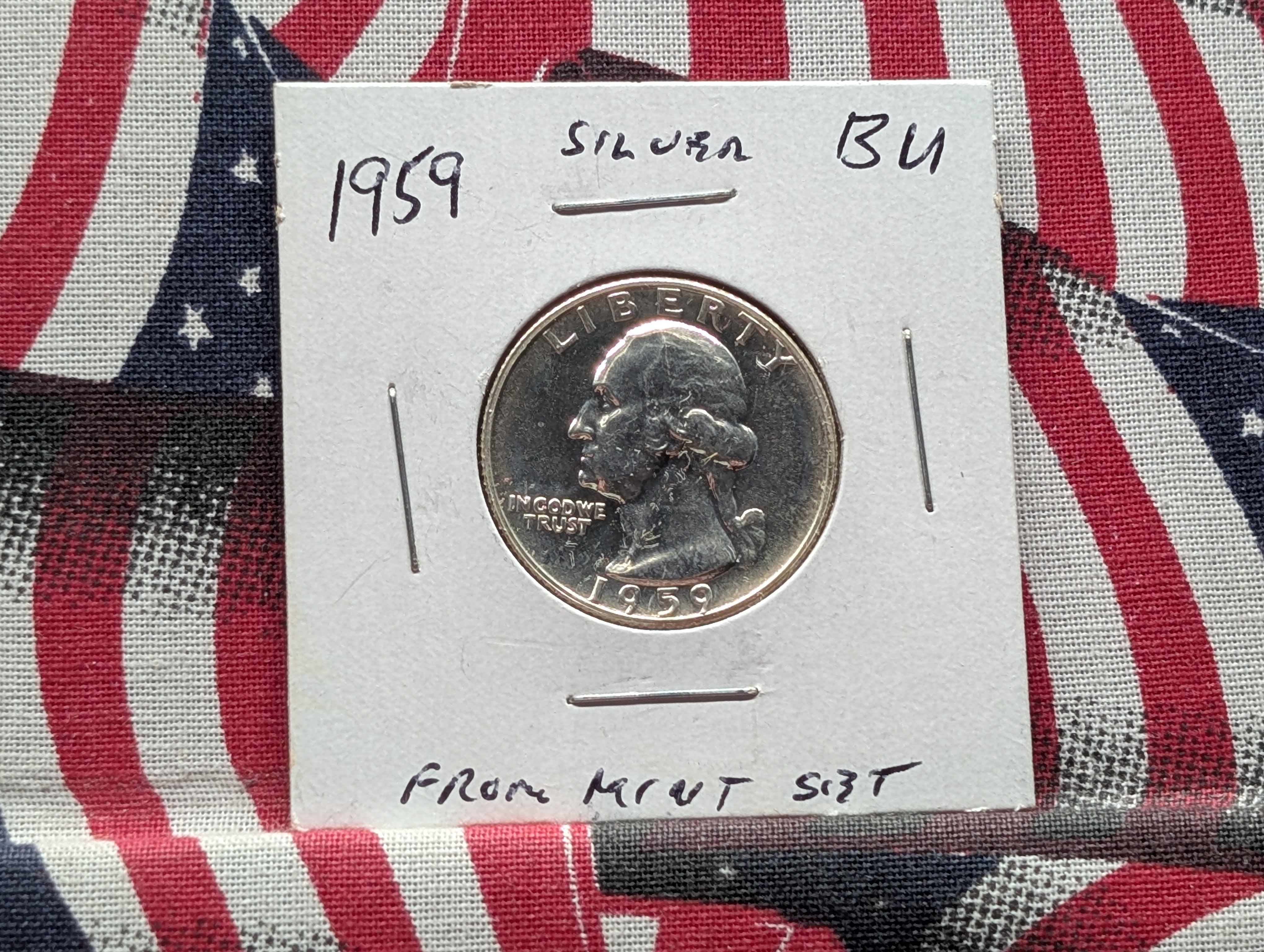1959-P Washington Quarter, 90% Silver