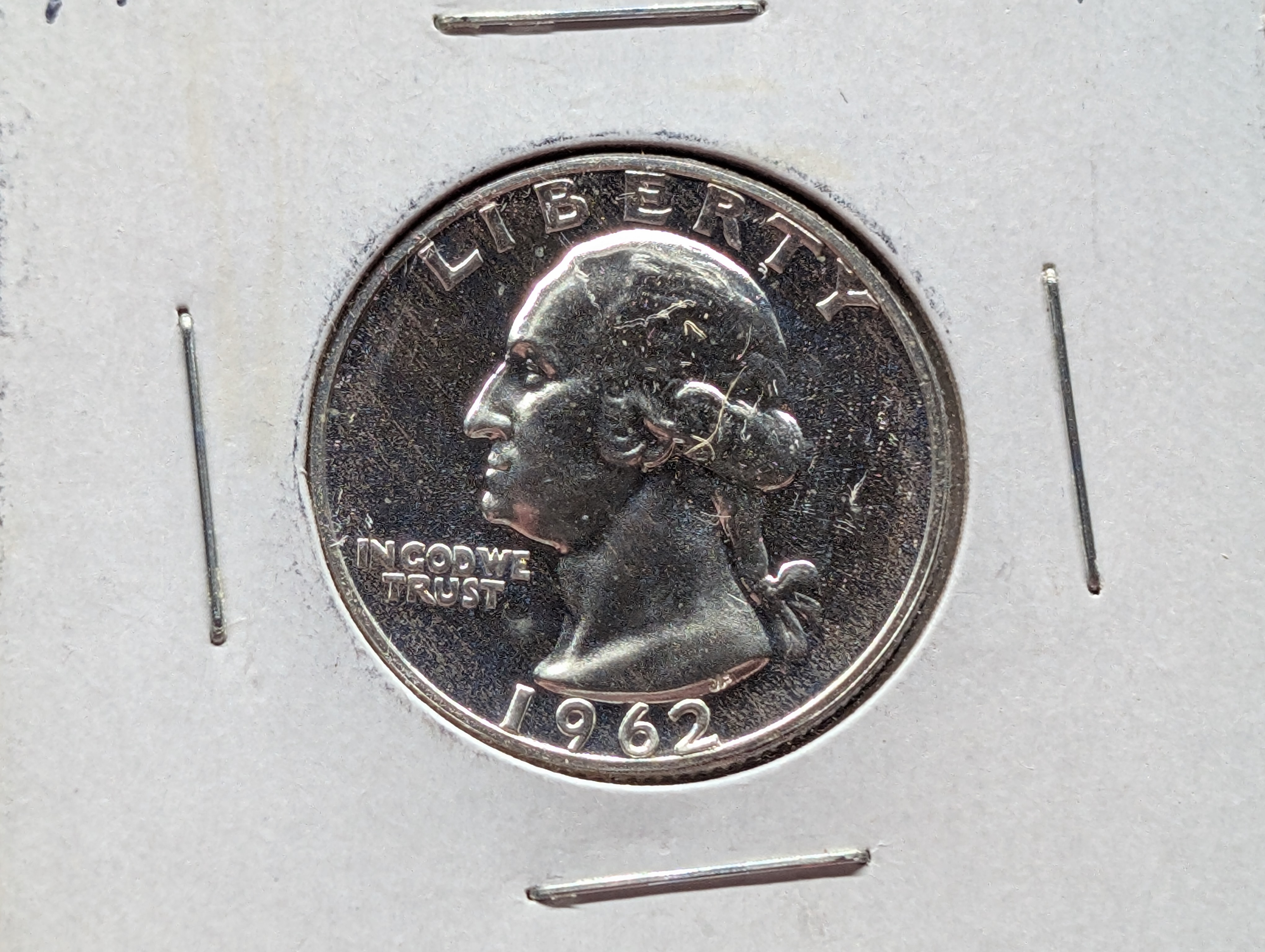 1962-P Washington Quarter, 90% Silver