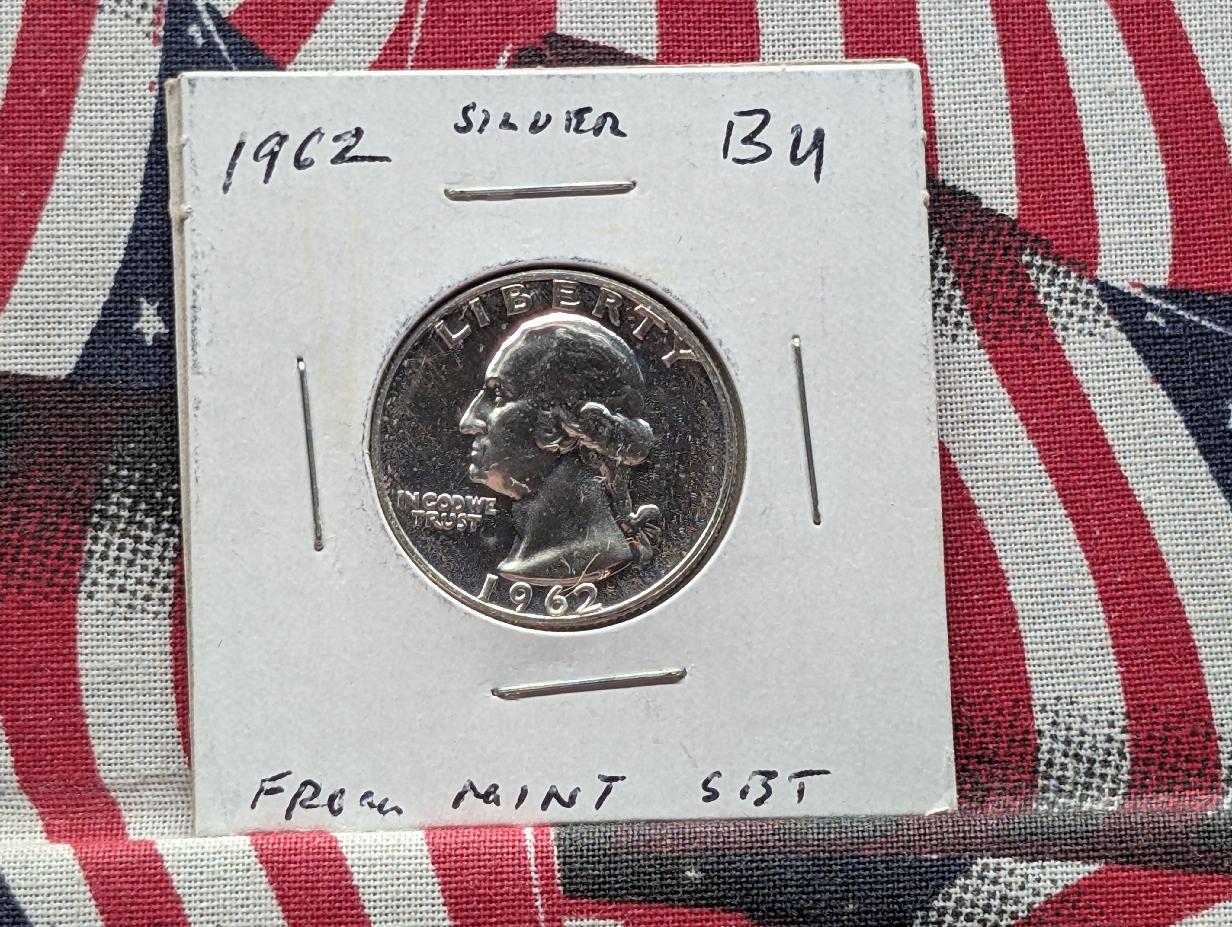 1962-P Washington Quarter, 90% Silver