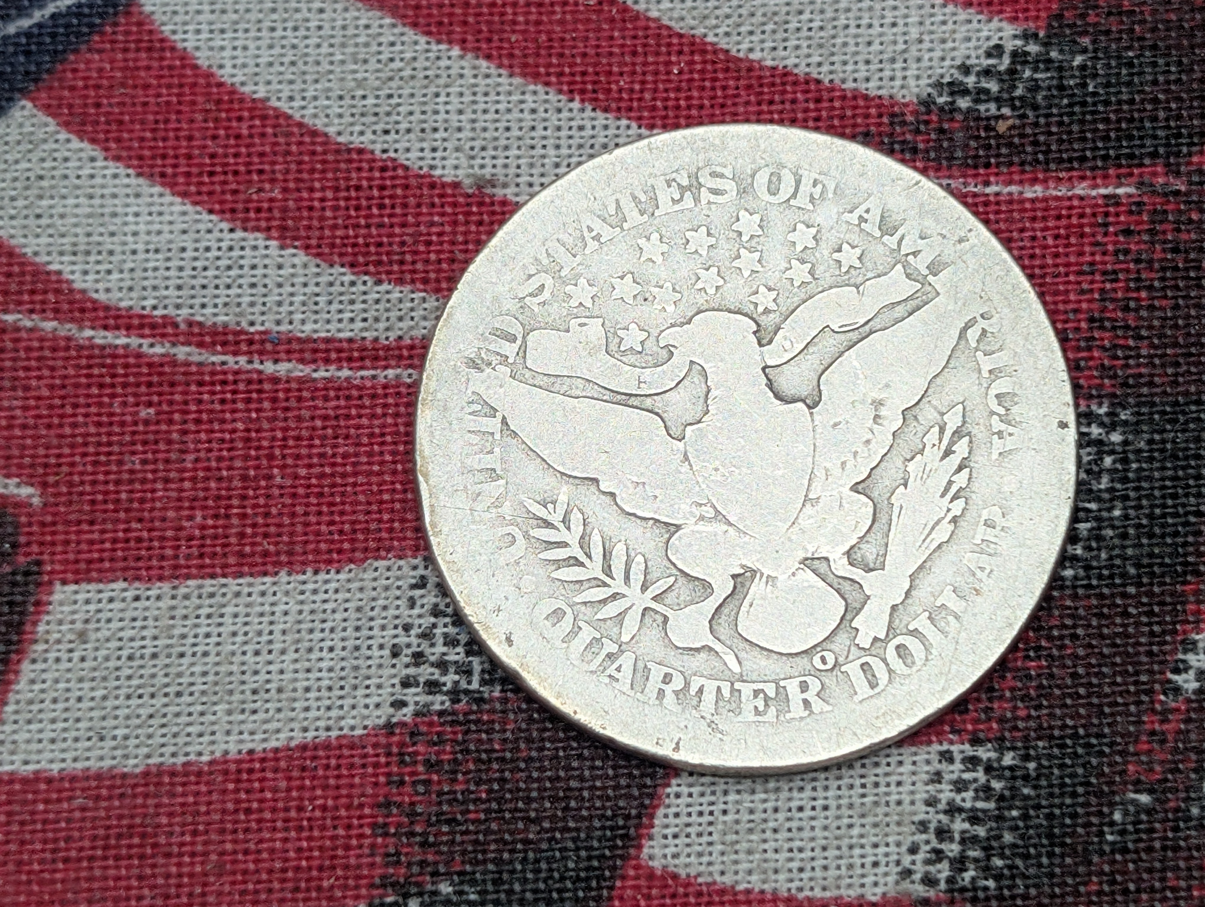 1908-O Barber Quarter, 90% Silver
