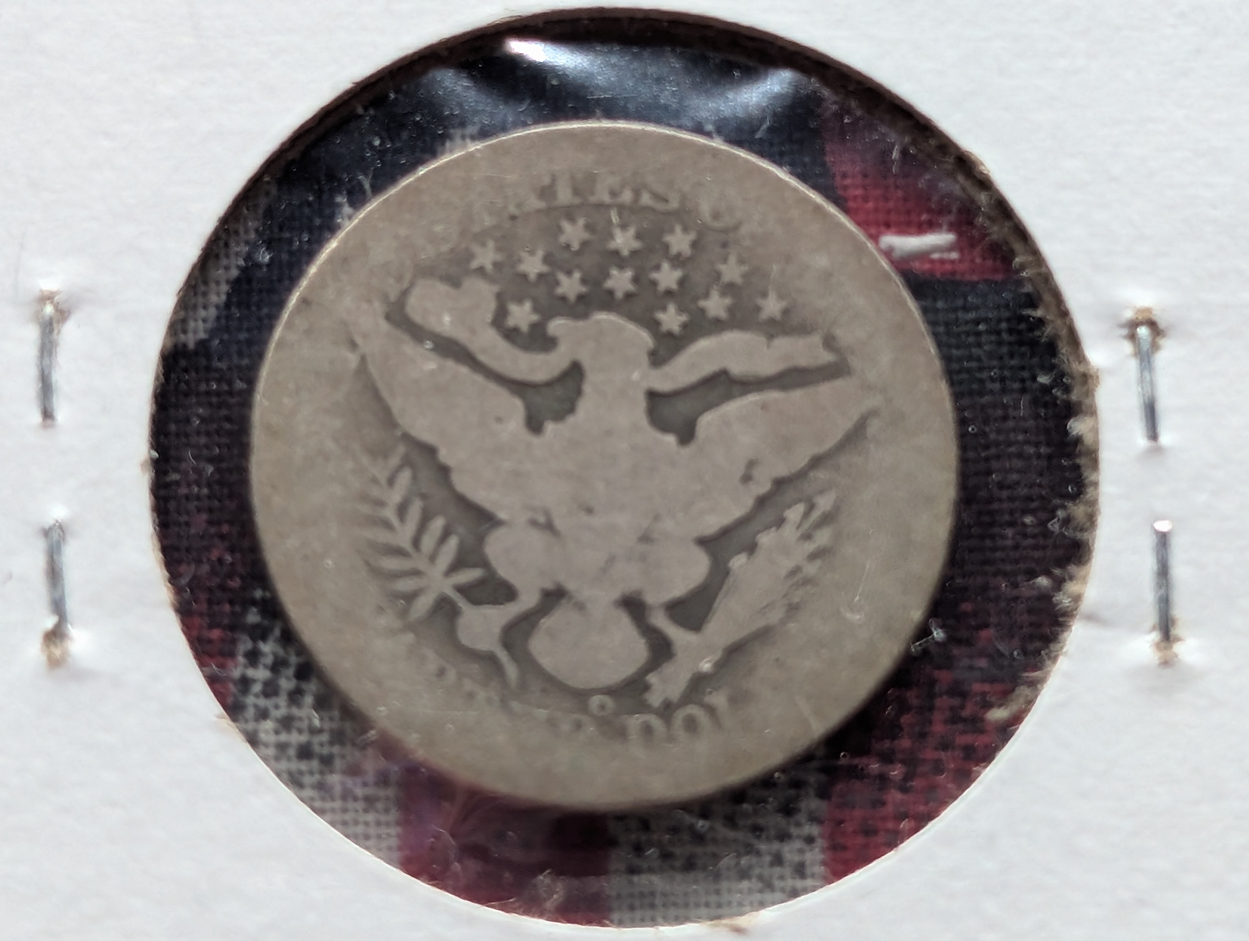 1905-O Barber Quarter, 90% Silver