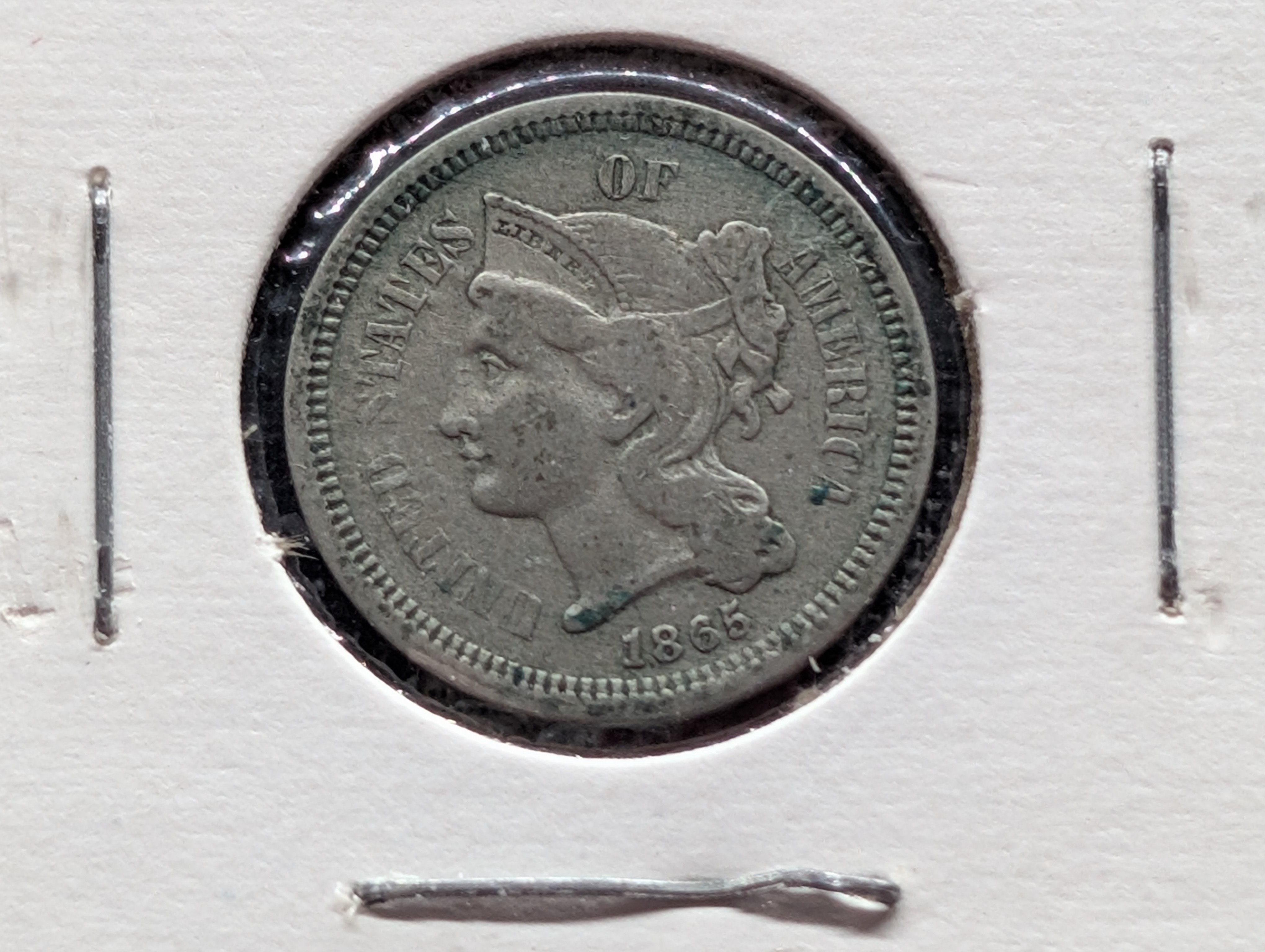1865 Three Cent Nickel