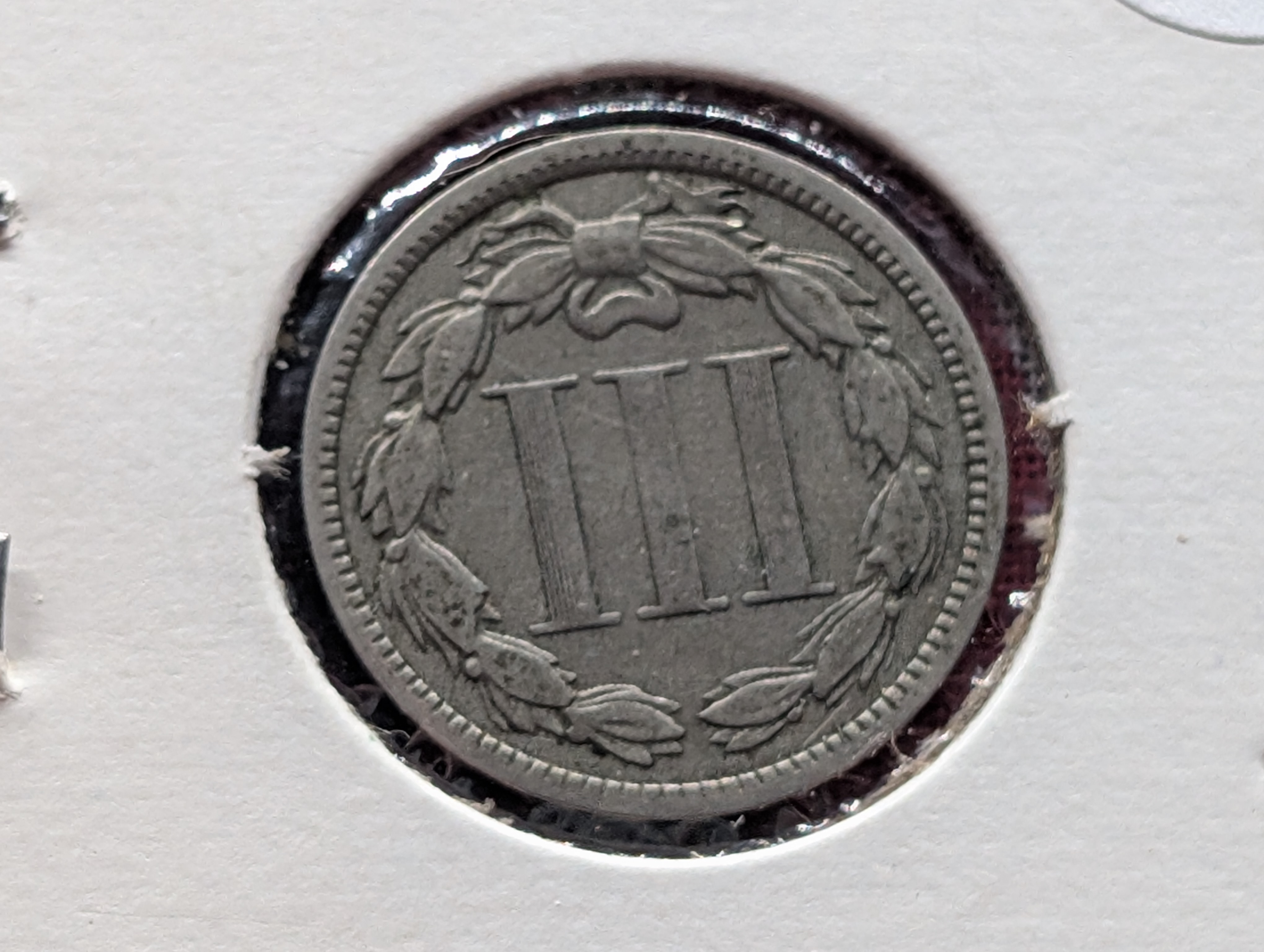 1869 Three Cent Nickel