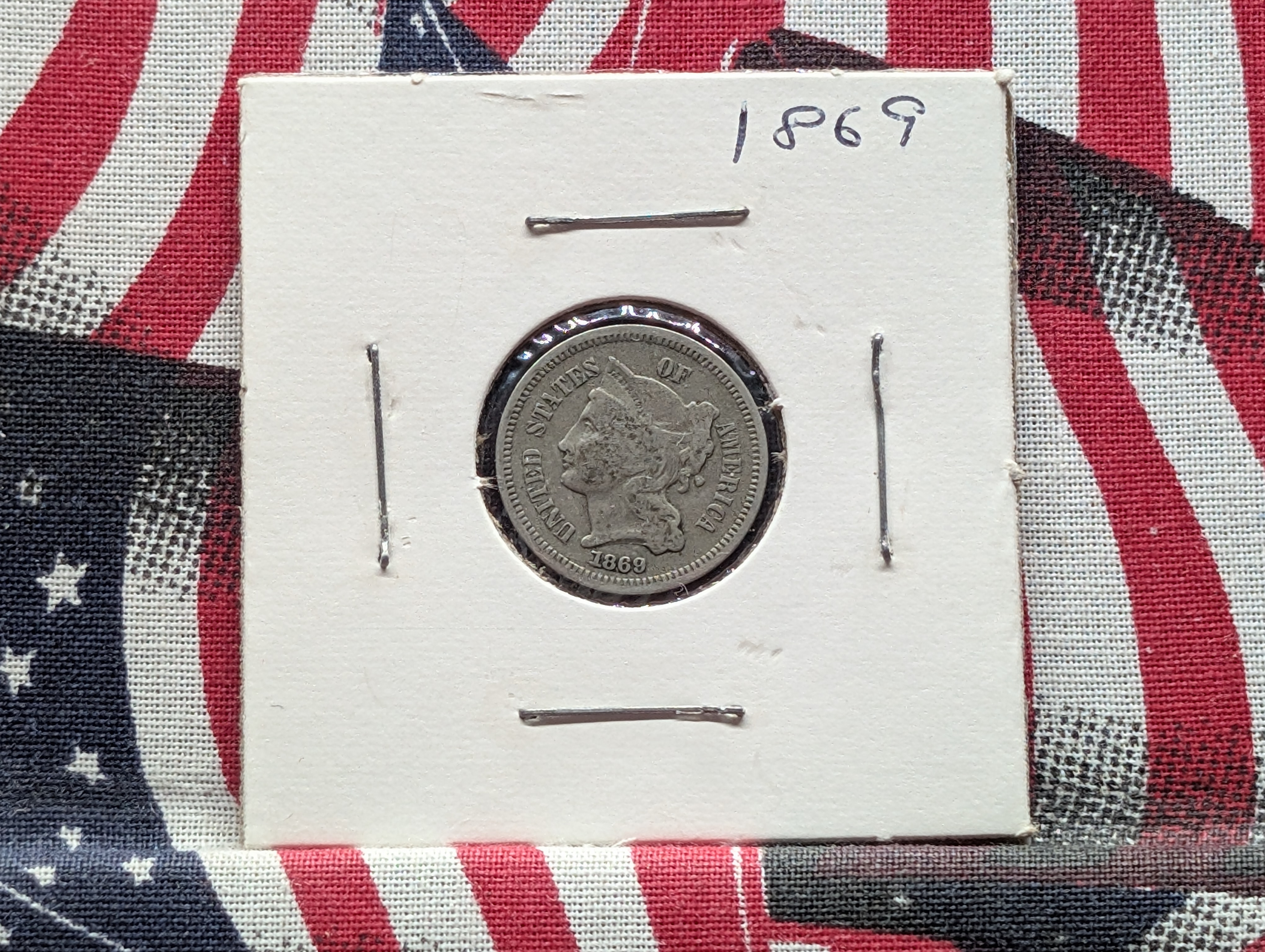 1869 Three Cent Nickel