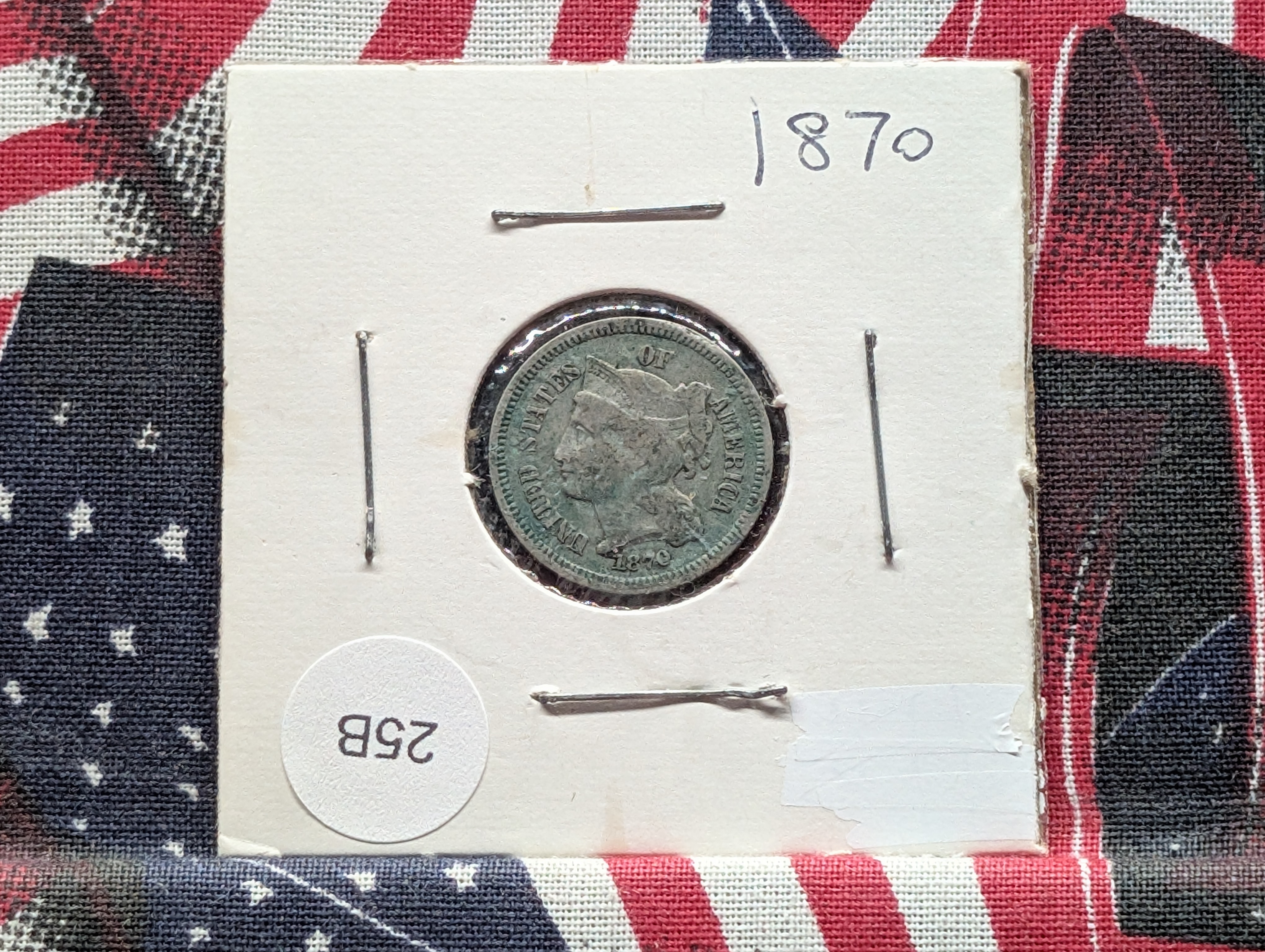 1870 Three Cent Nickel