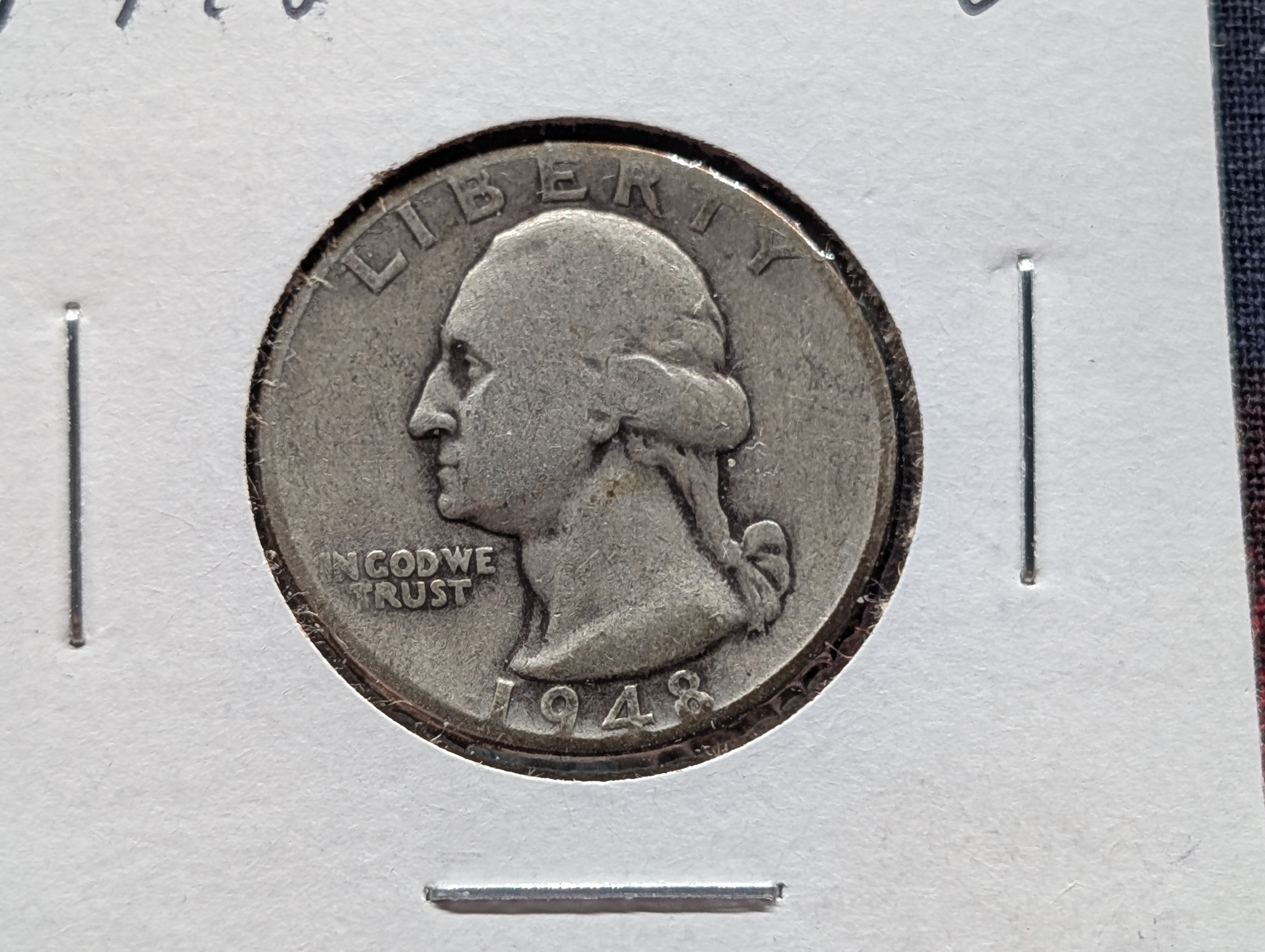 1948-P Washington Quarter, 90% Silver