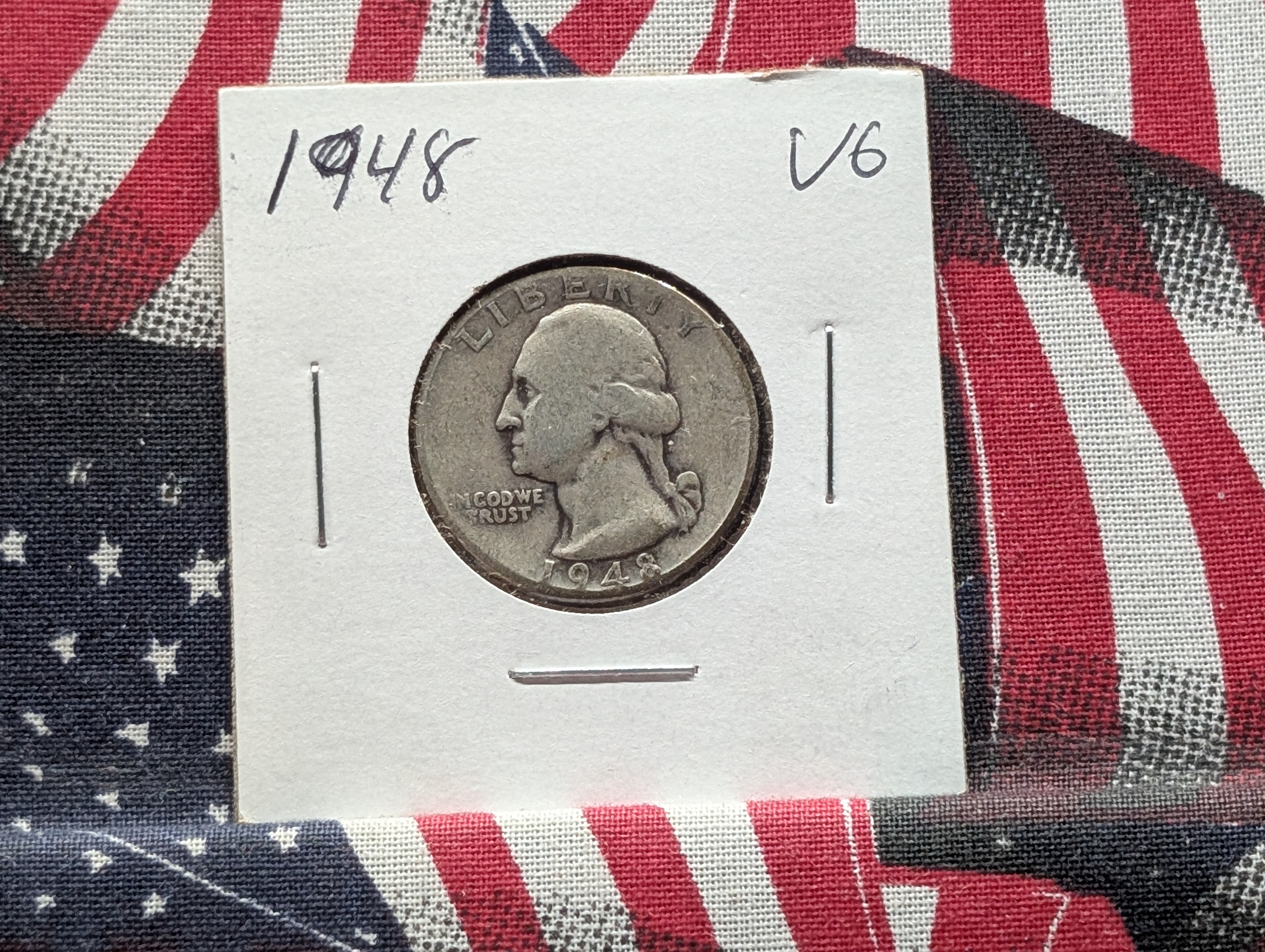 1948-P Washington Quarter, 90% Silver