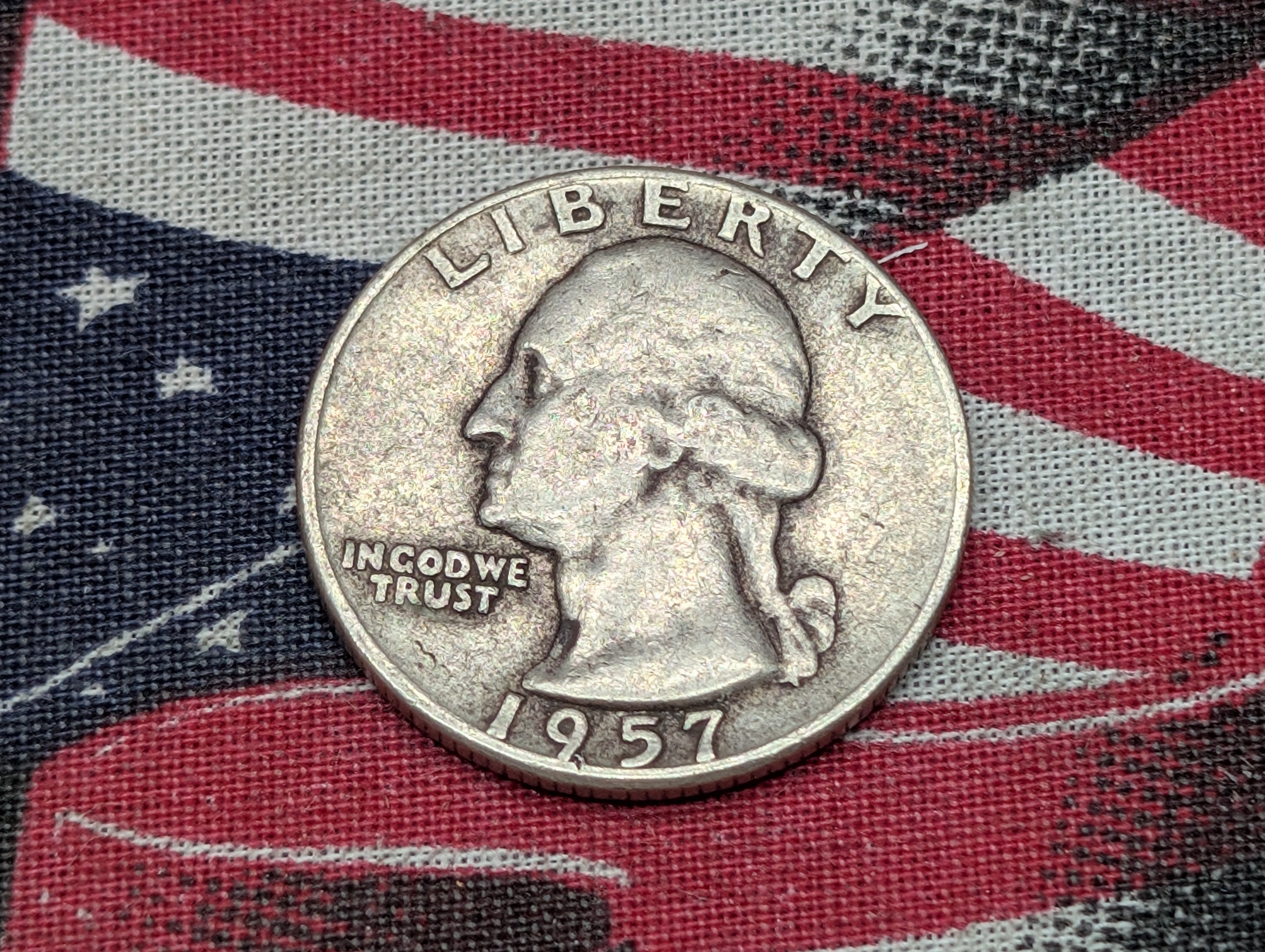 1957-D Washington Quarter, 90% Silver