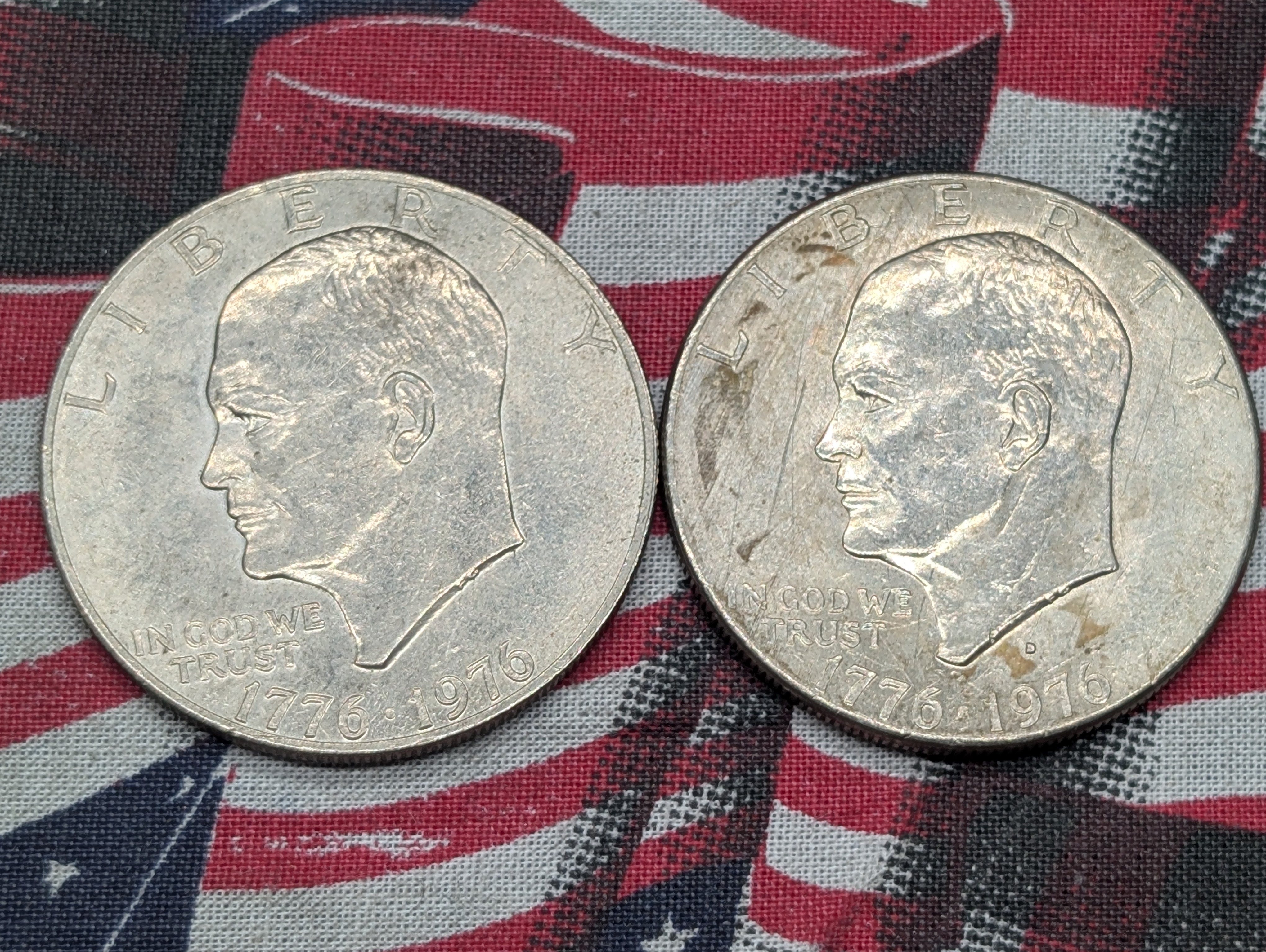1972-D, 1974-D, & 1976 P&D Eisenhower Dollars