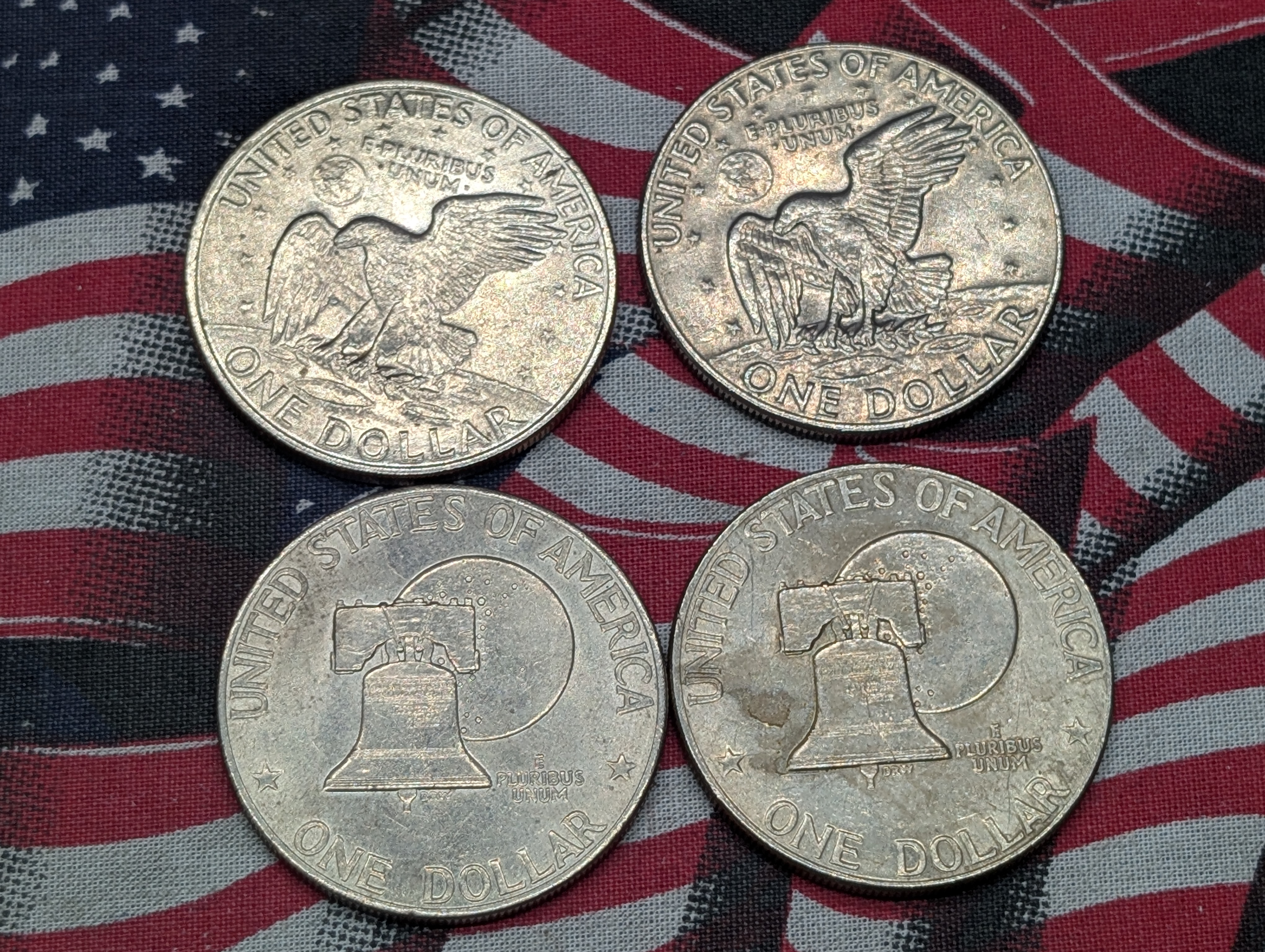 1972-D, 1974-D, & 1976 P&D Eisenhower Dollars