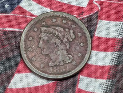 1851 Braided Hair Large Cent Condition PLEASE NOTE Some coins may have a grade on the package 