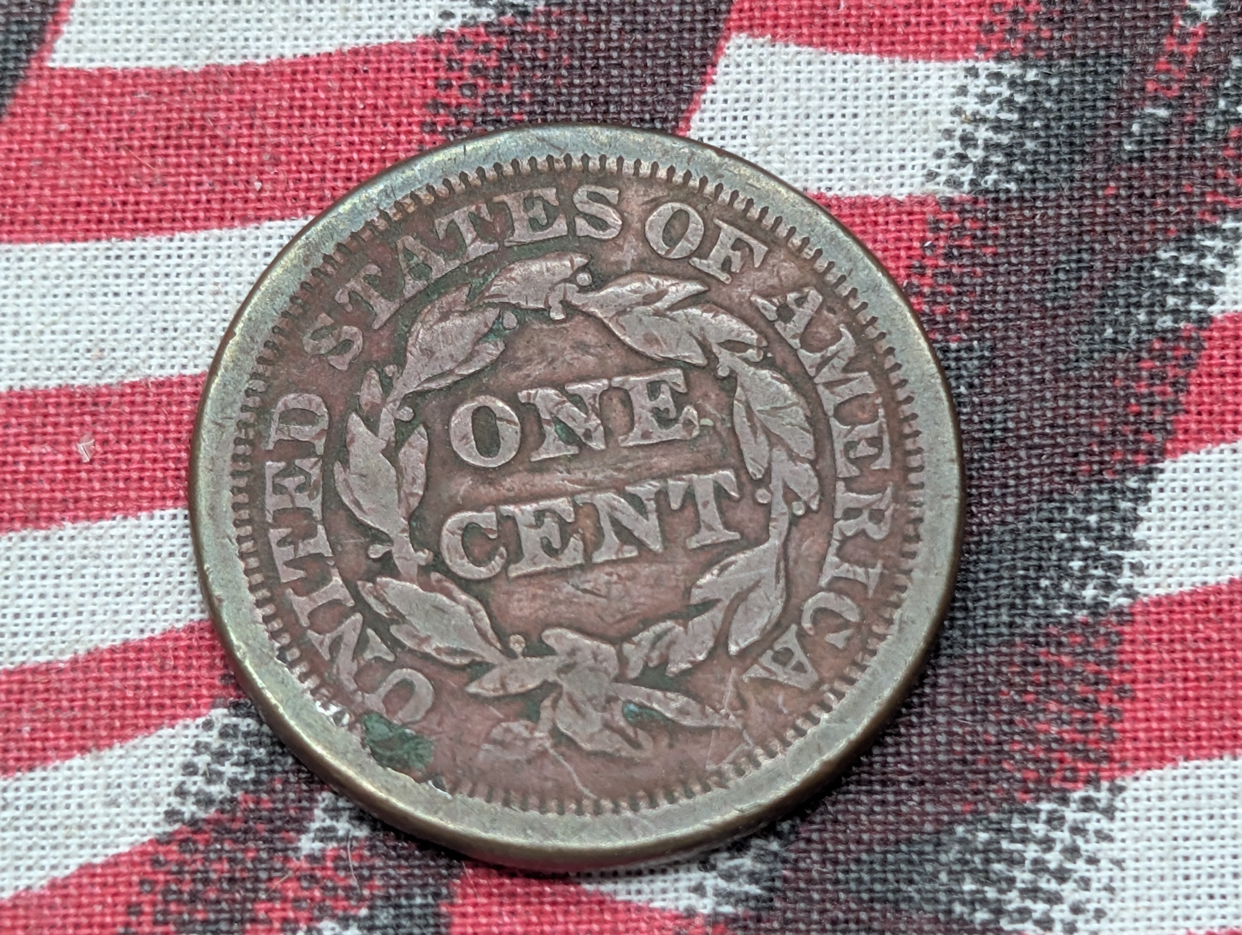 1851 Braided Hair Large Cent