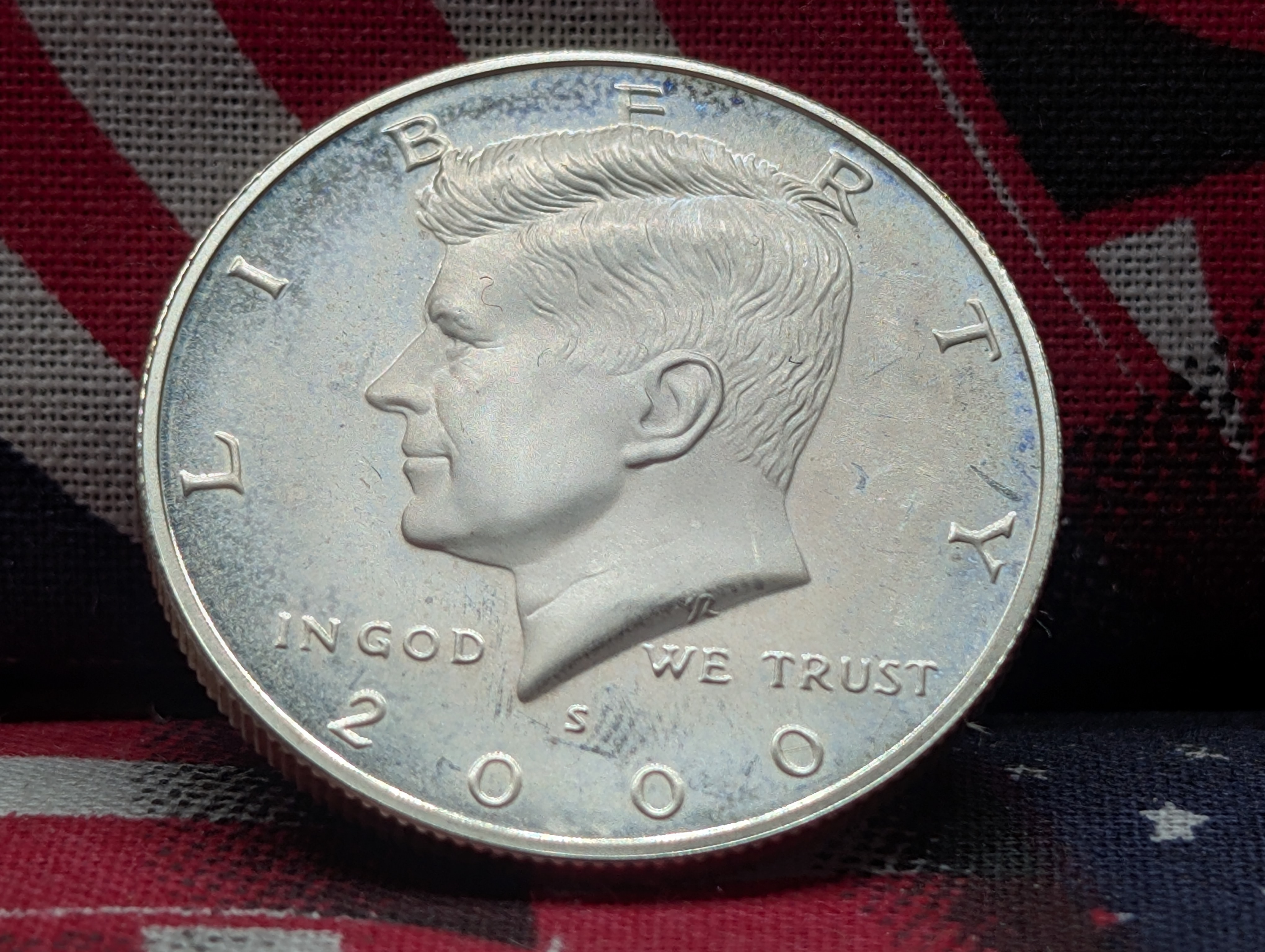 2000-S Kennedy Half Dollar, 90% Silver Proof
