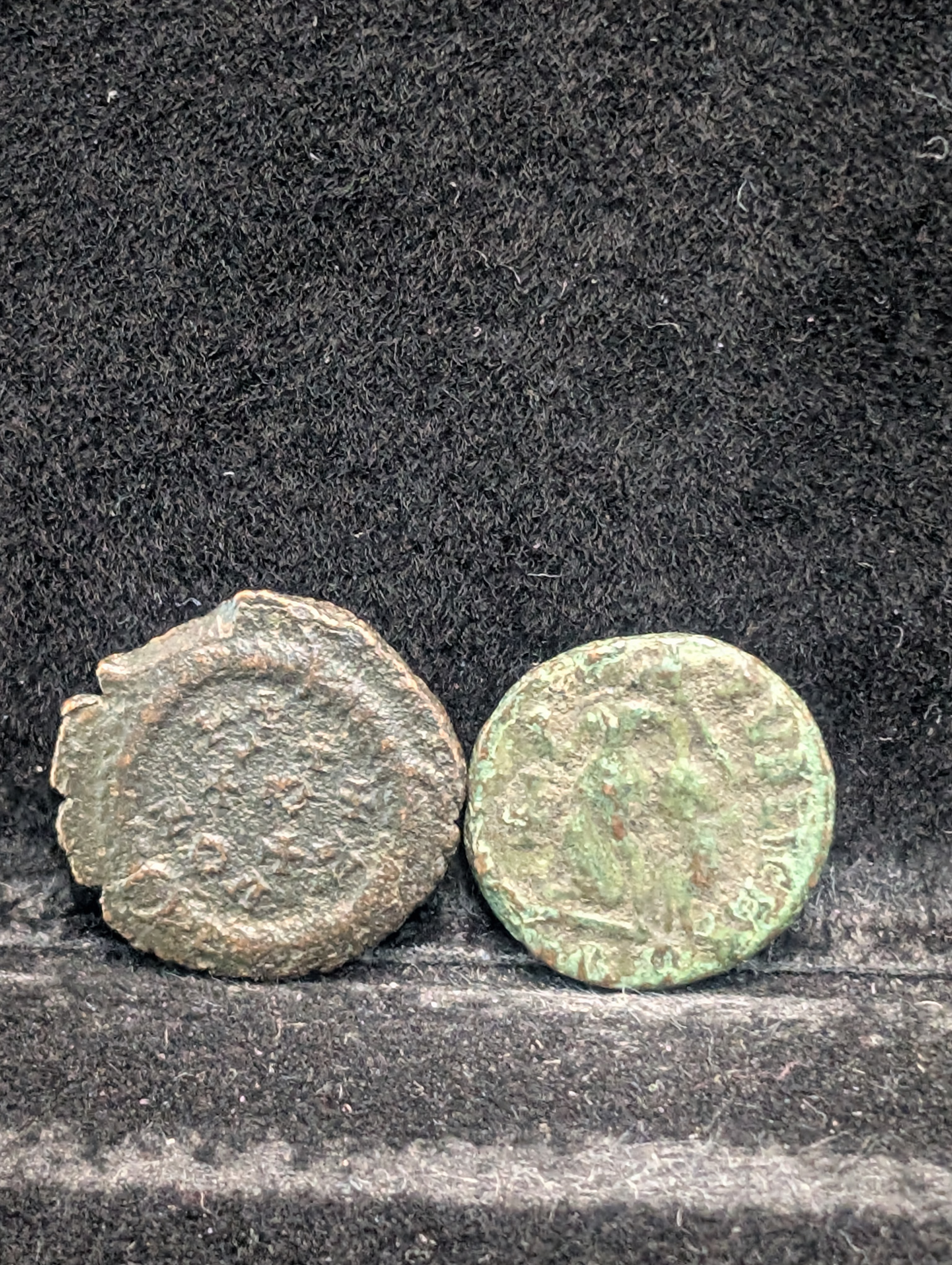 (2) 367-375 AD Ancient Roman Coins, over 1,600 years old!