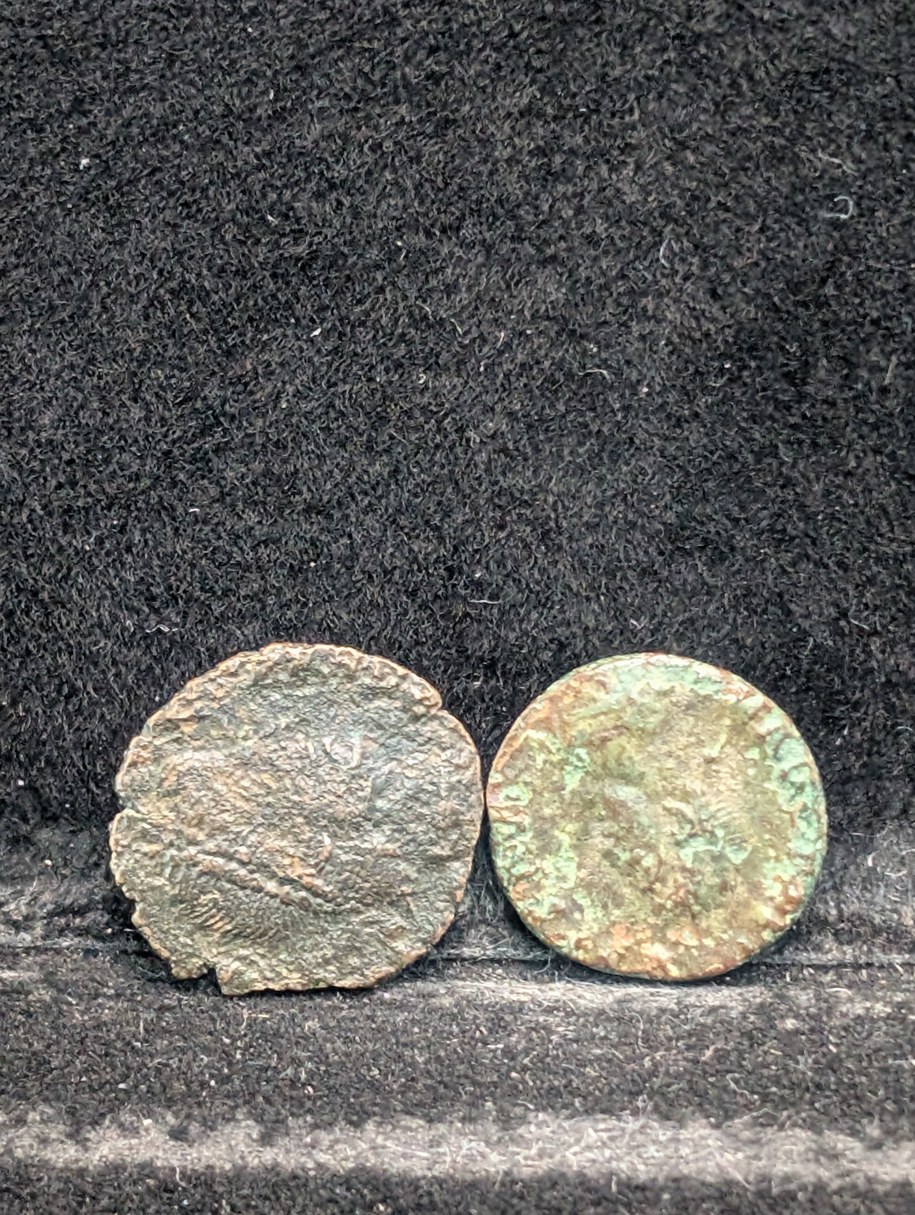 (2) 367-375 AD Ancient Roman Coins, over 1,600 years old!