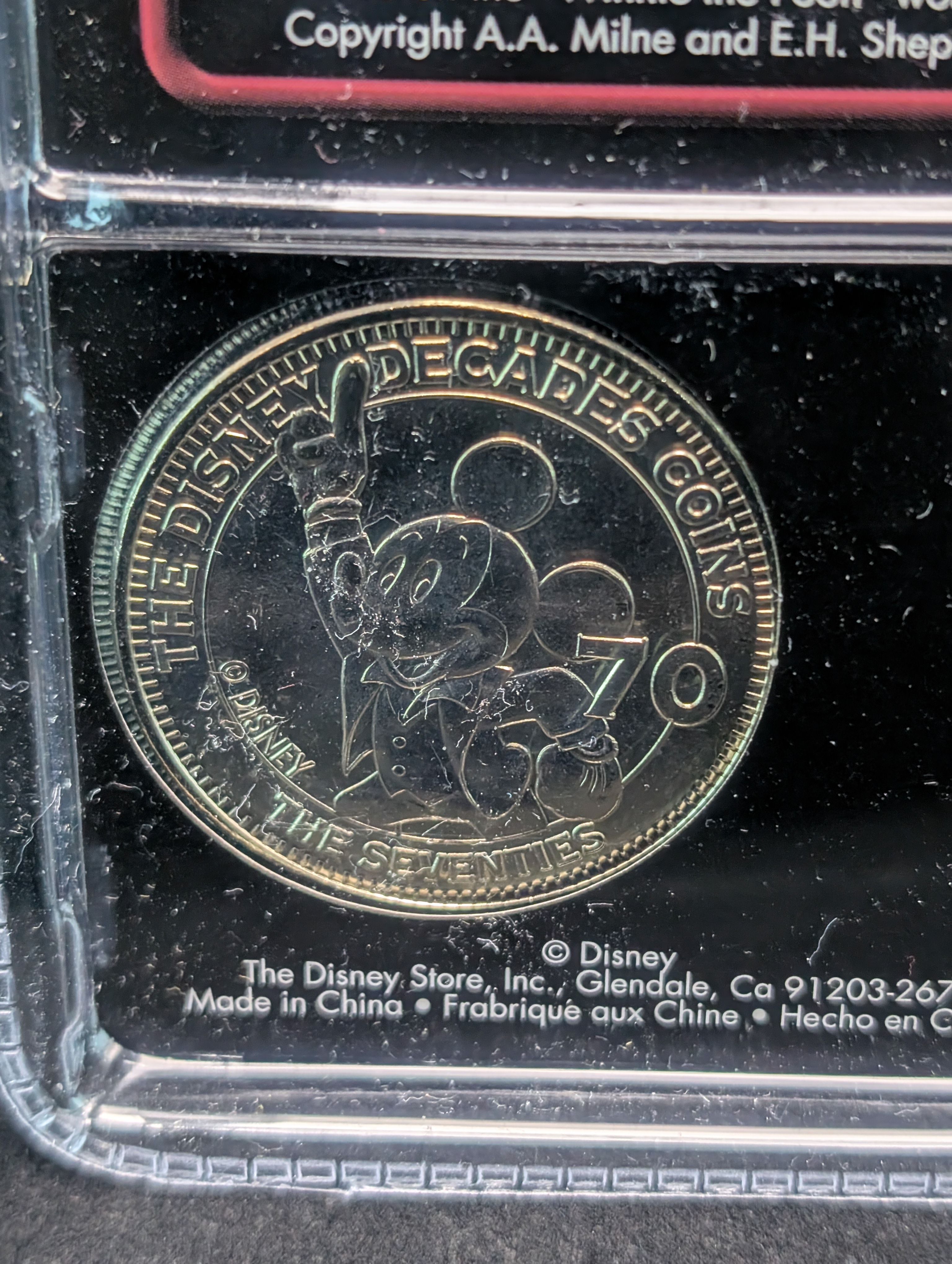 Disney's, WINNIE THE POOH, 1977-Hard to Find, Brand new in Plastic Case