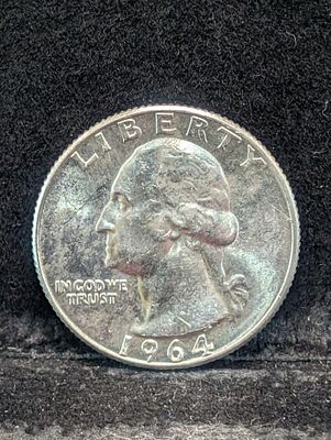 1964-D Washington 90% Silver Quarter - 62 Years old Condition PLEASE NOTE Some coins may have a 