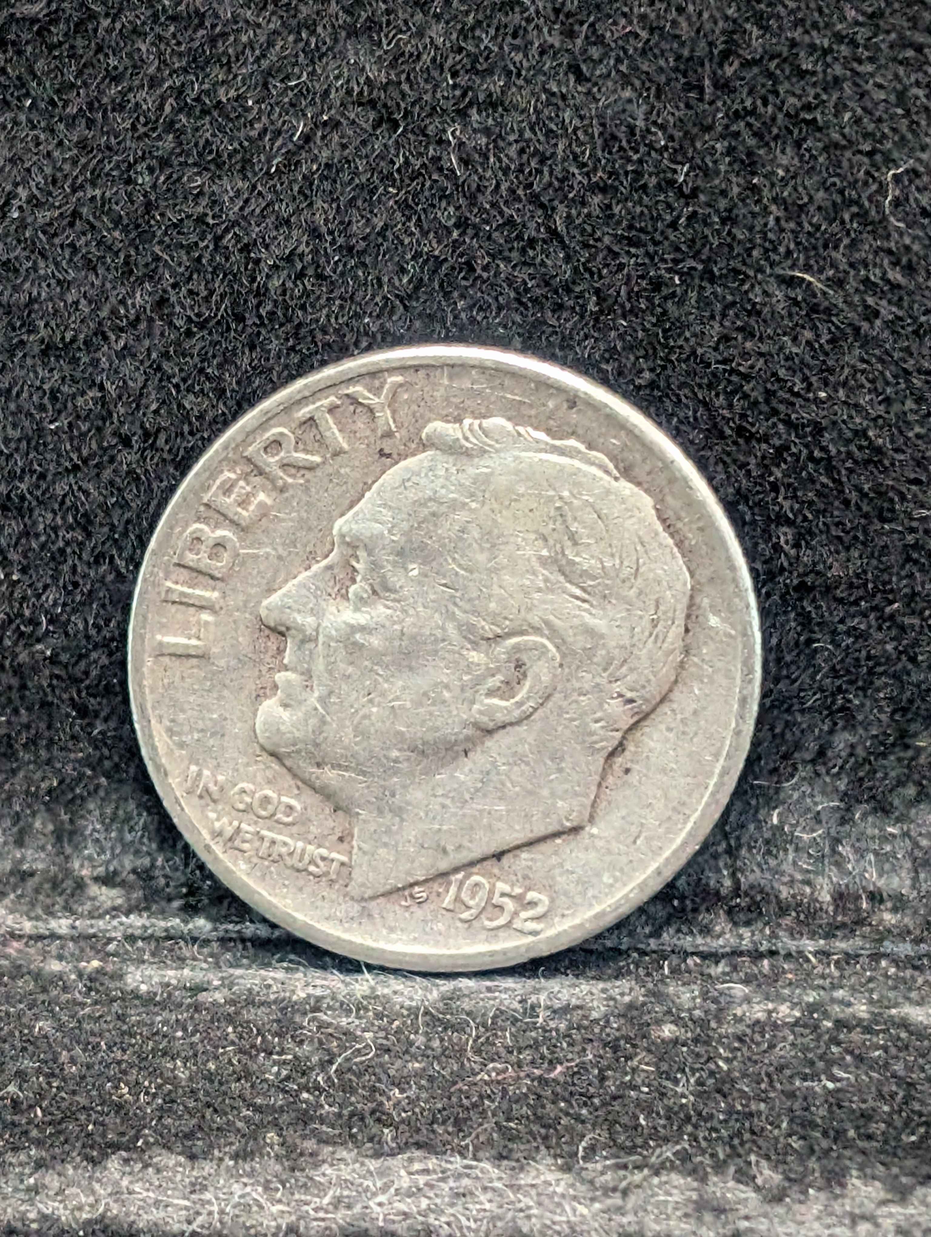 (2) 1952-P & (1) 1952-S 90% Silver Roosevelt Dimes - 74 Years Old!