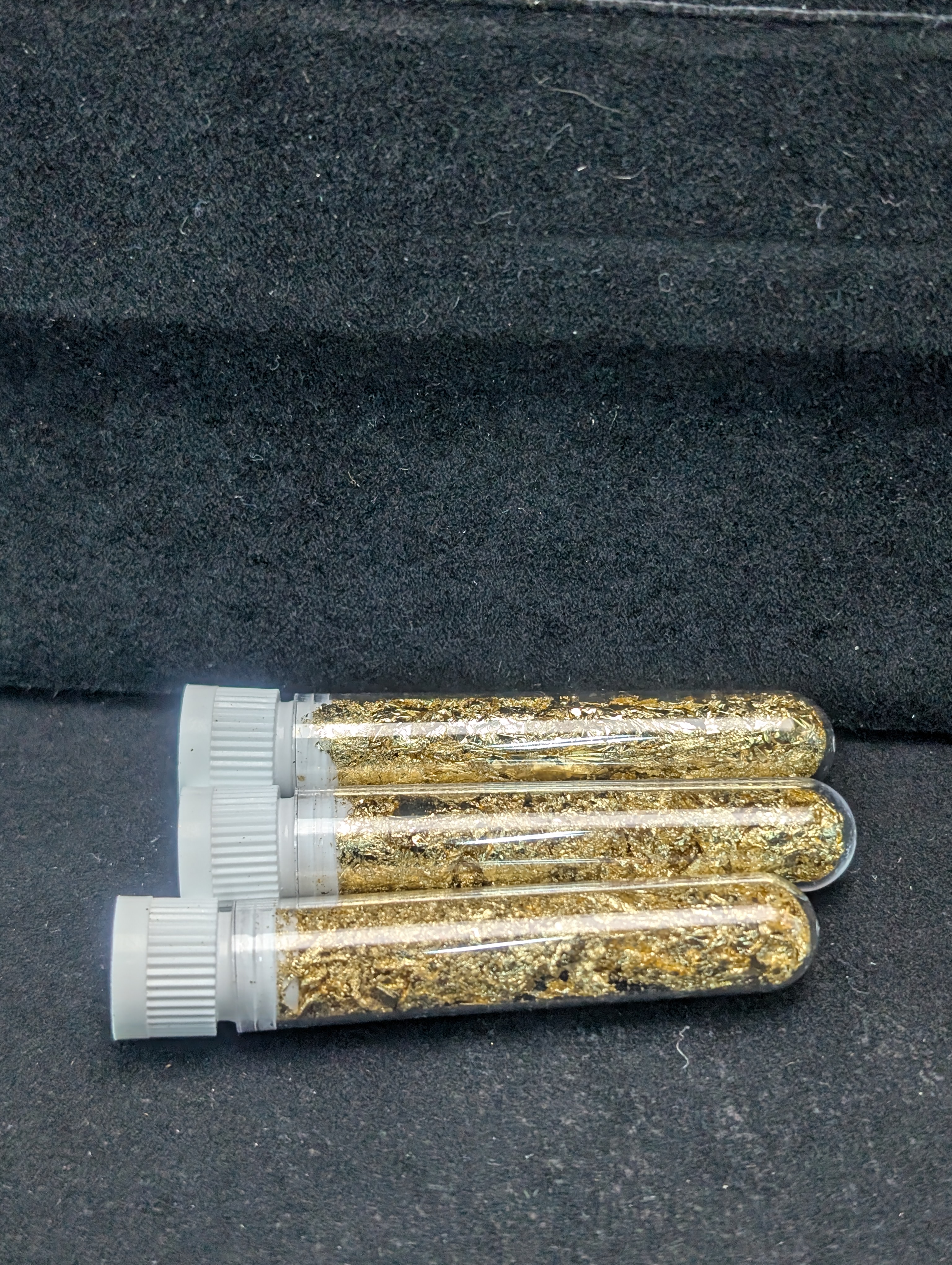3-Gold Foil Flake Vials, No Gold Content!