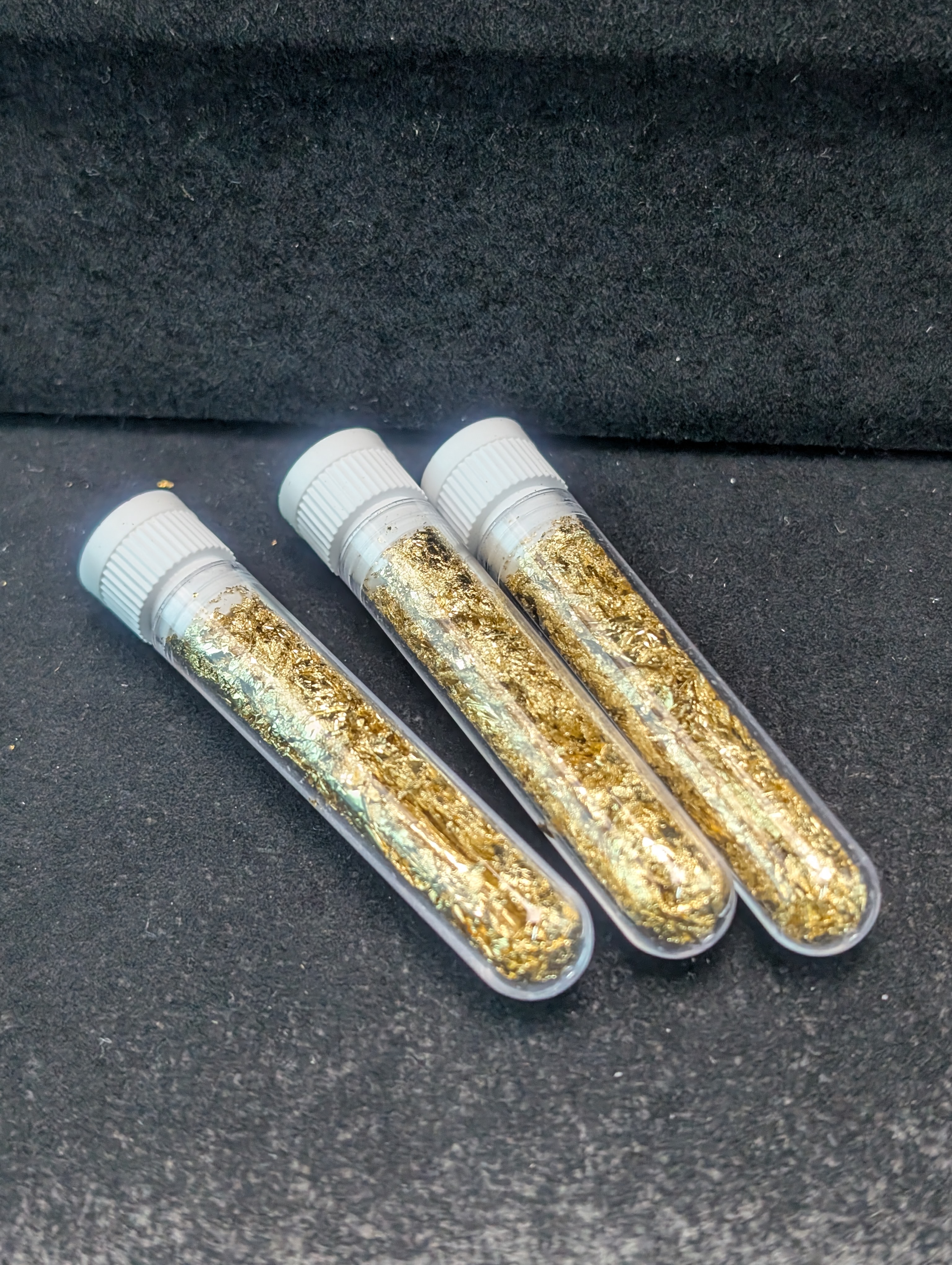 3-Gold Foil Flake Vials, No Gold Content!