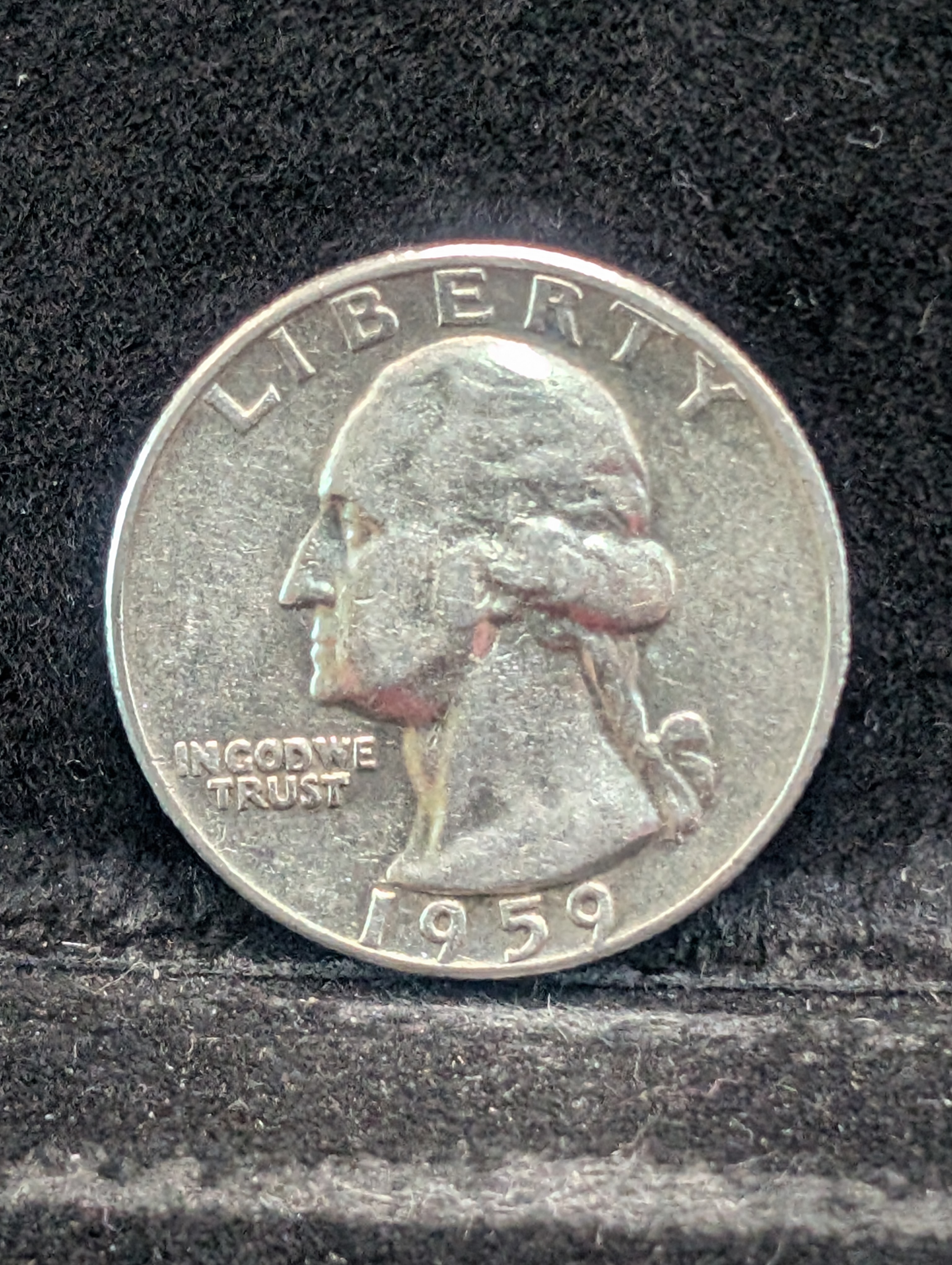 1959-D 90% Silver Washington Quarter - 67 Years old