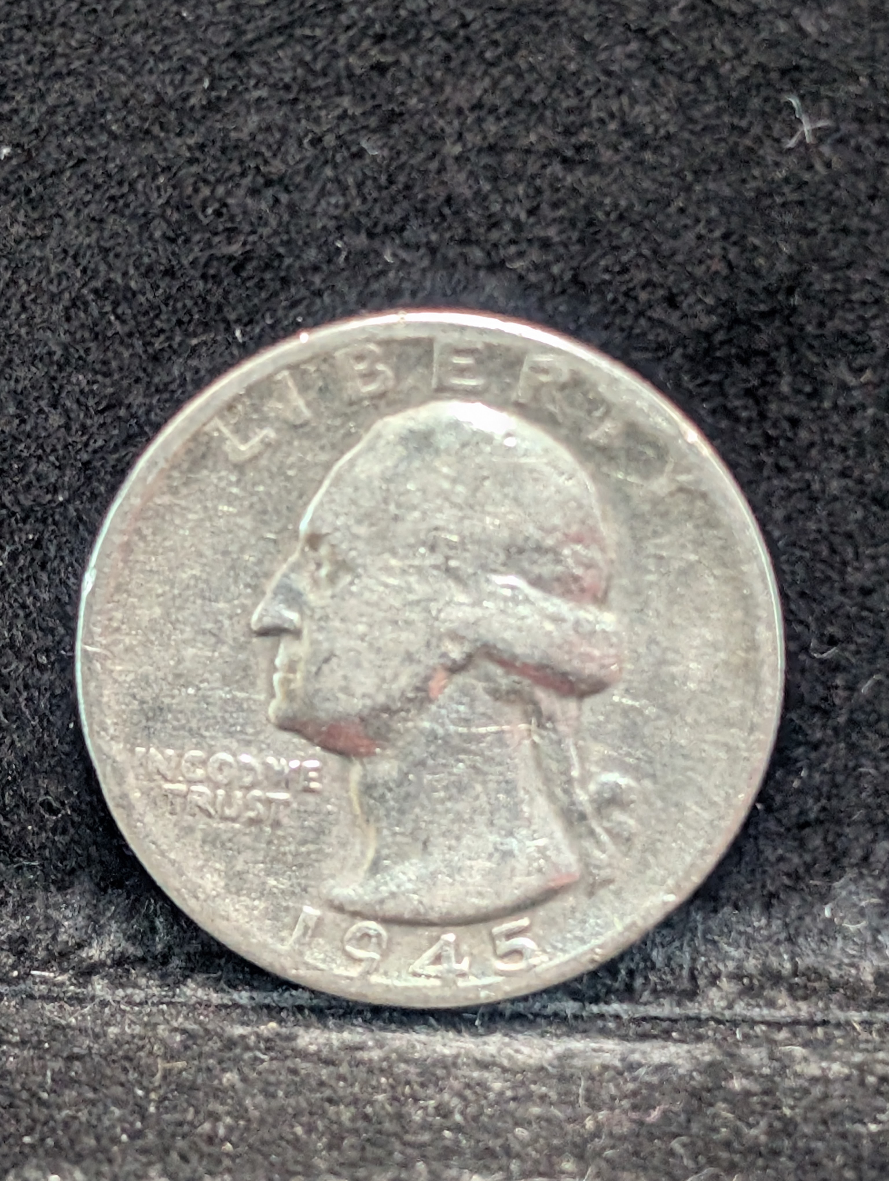 1945-S (WWII ERA) 90% Silver Washington Quarter - 81 Years old