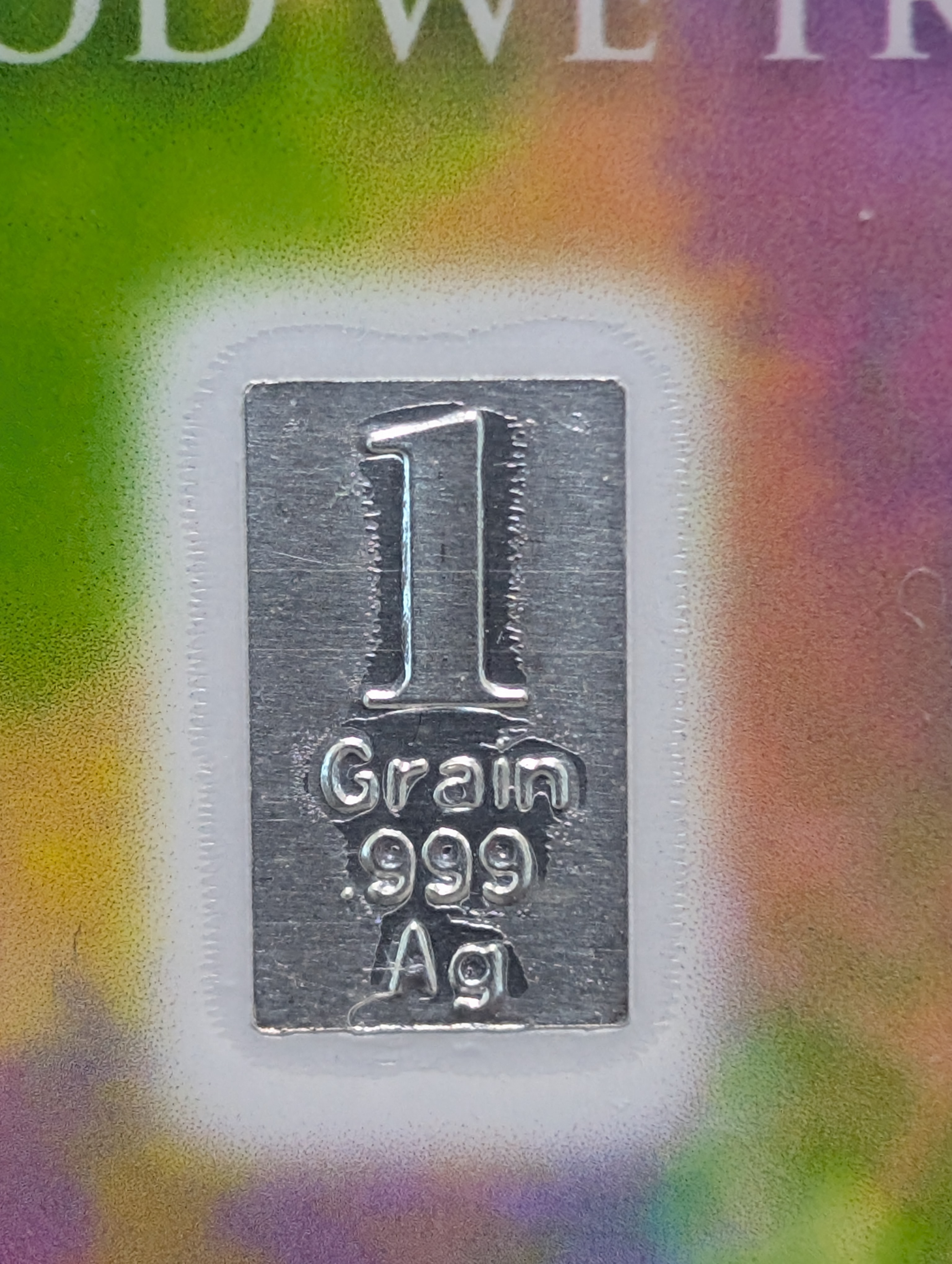 .999 Silver 1 Grain, Wealth You Can Hold, Sealed