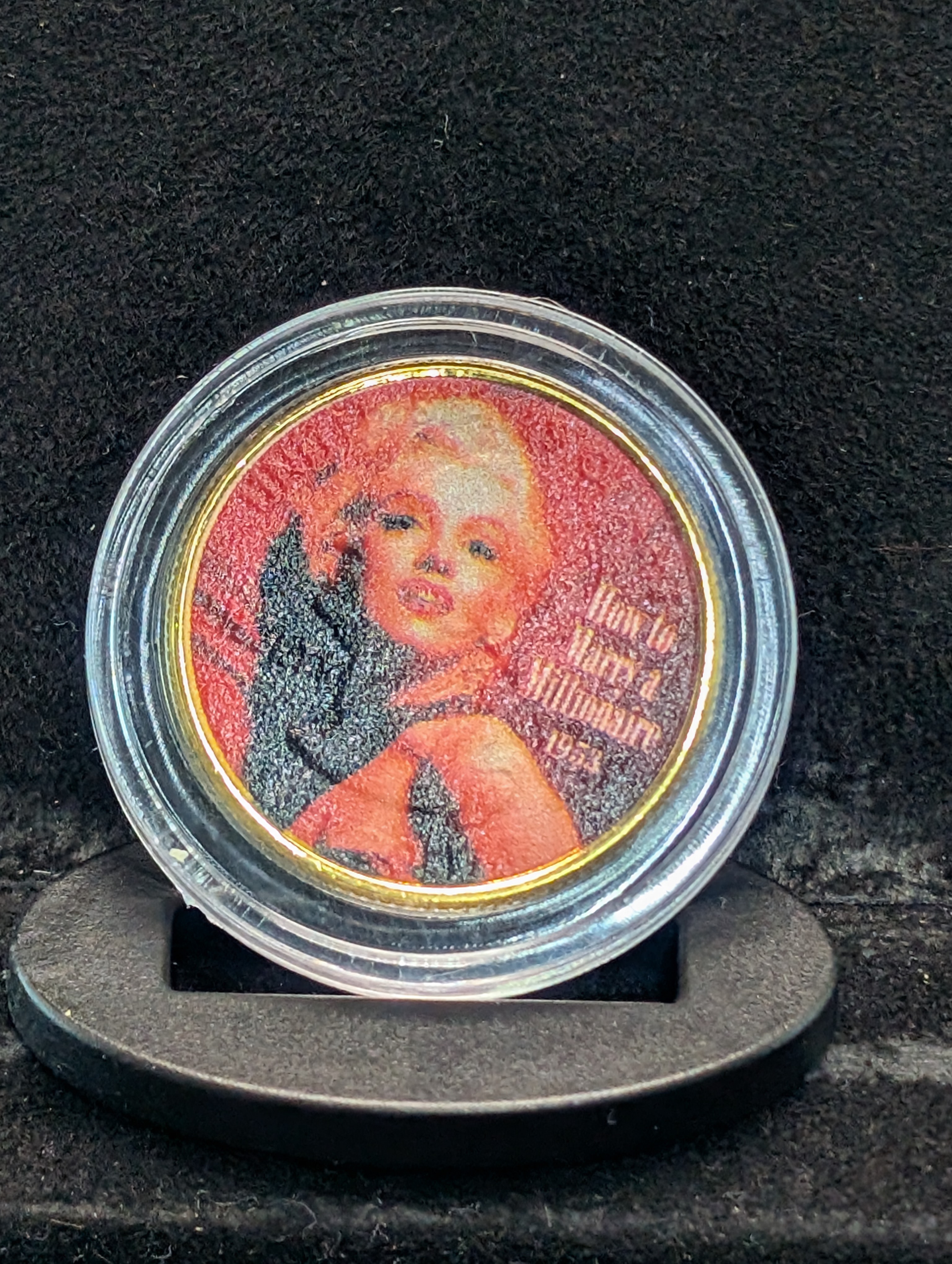 Marilyn Monroe HOW TO MARRY A MILLIONAIRE-1953 Movie Token, Including Stand