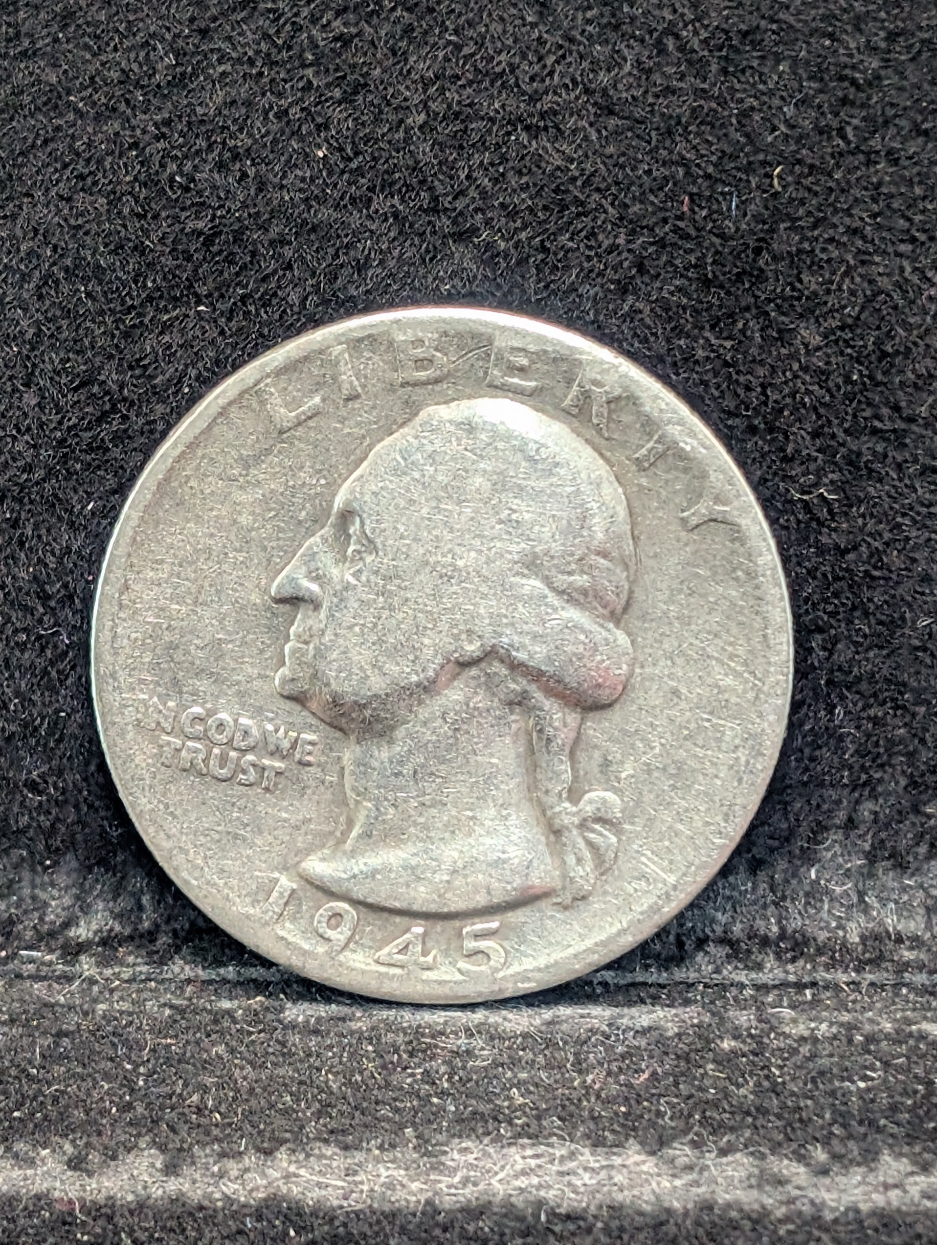 1945-D (WWII ERA) 90% Silver Washington Quarter - 81 Years old