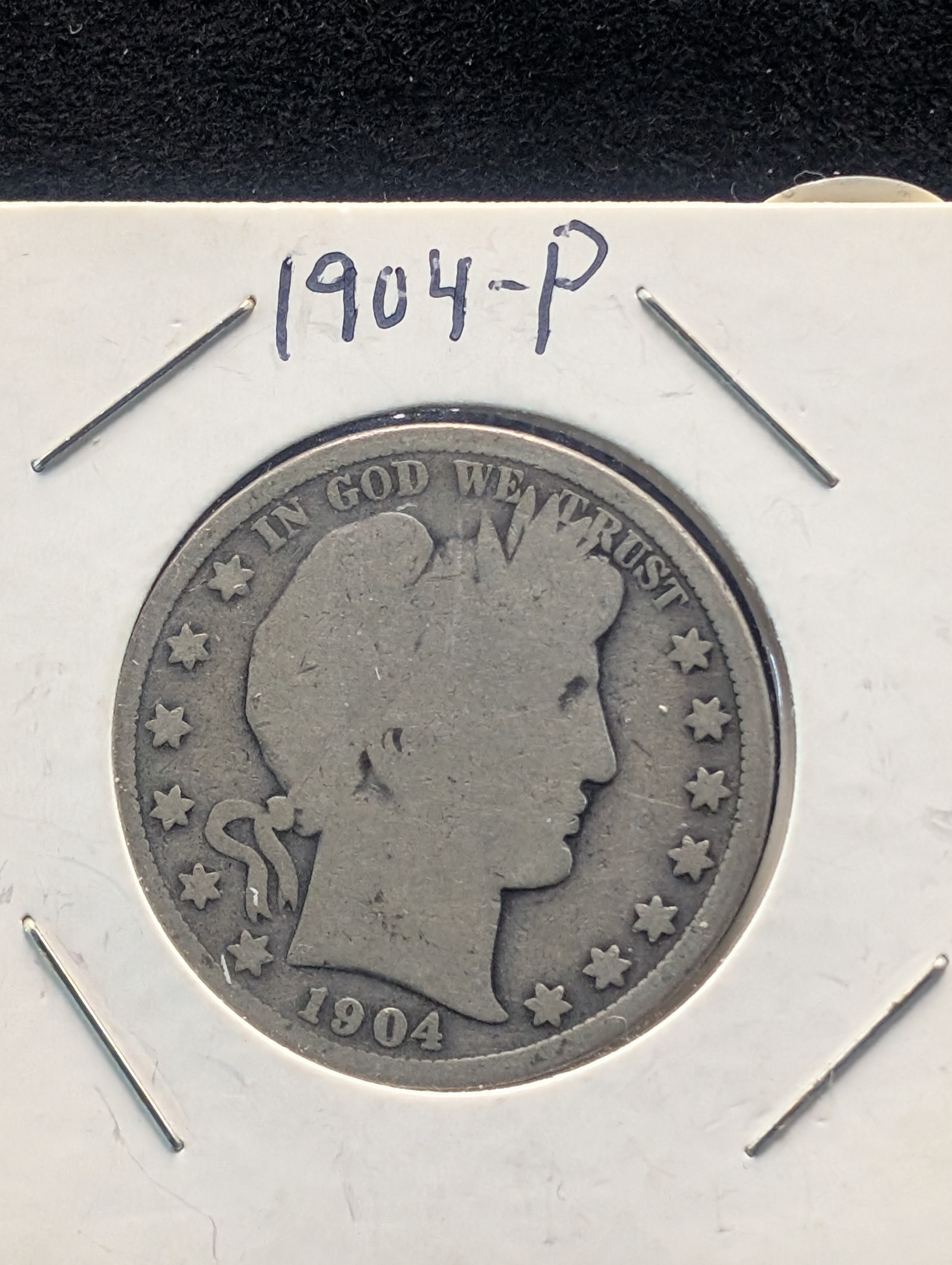 1904-P Barber Half Dollar, 90% Silver