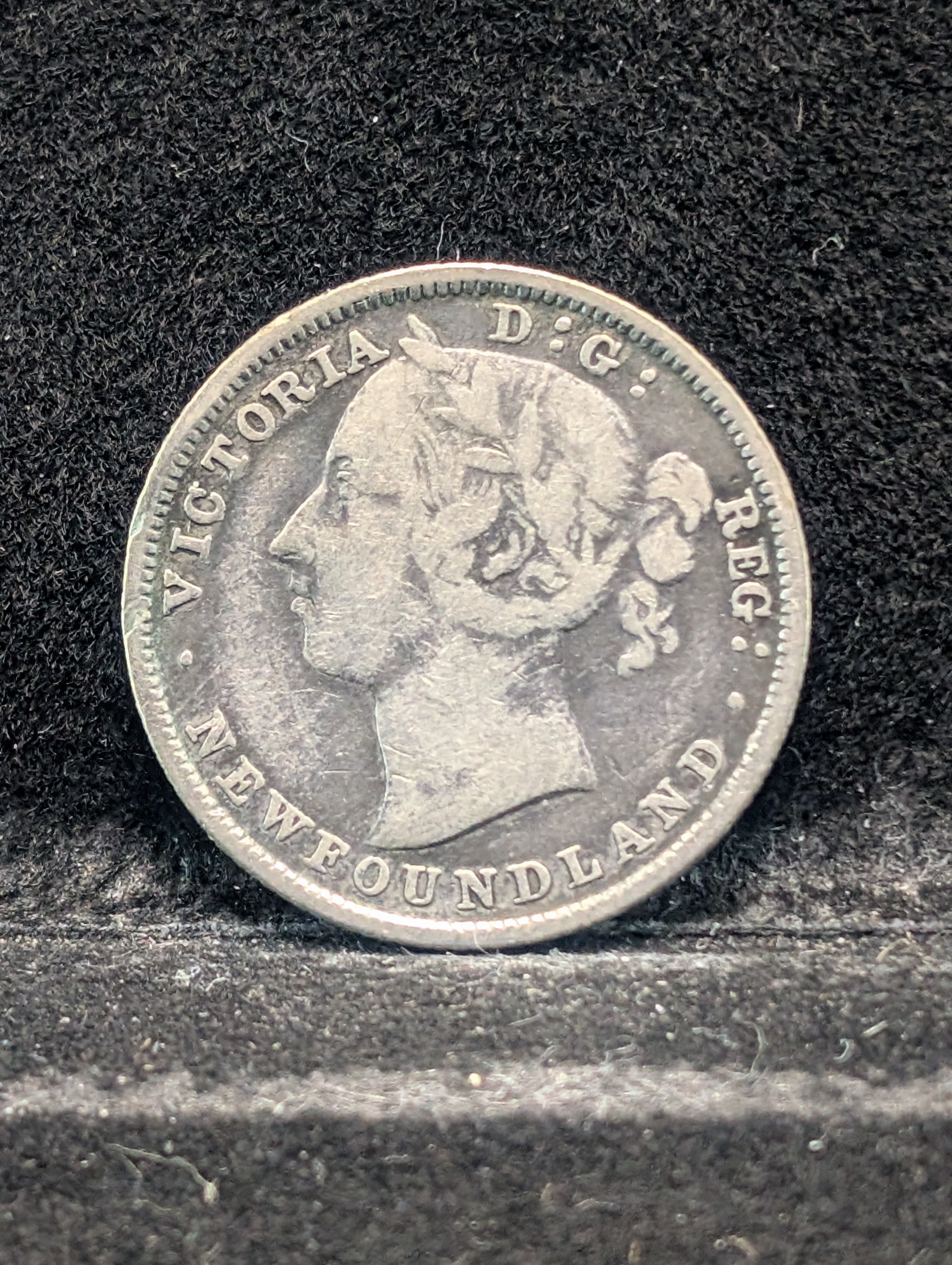 1882-H Newfoundland 20 Cents Coin, 0.9250 Silver, Weight: 4.7127g