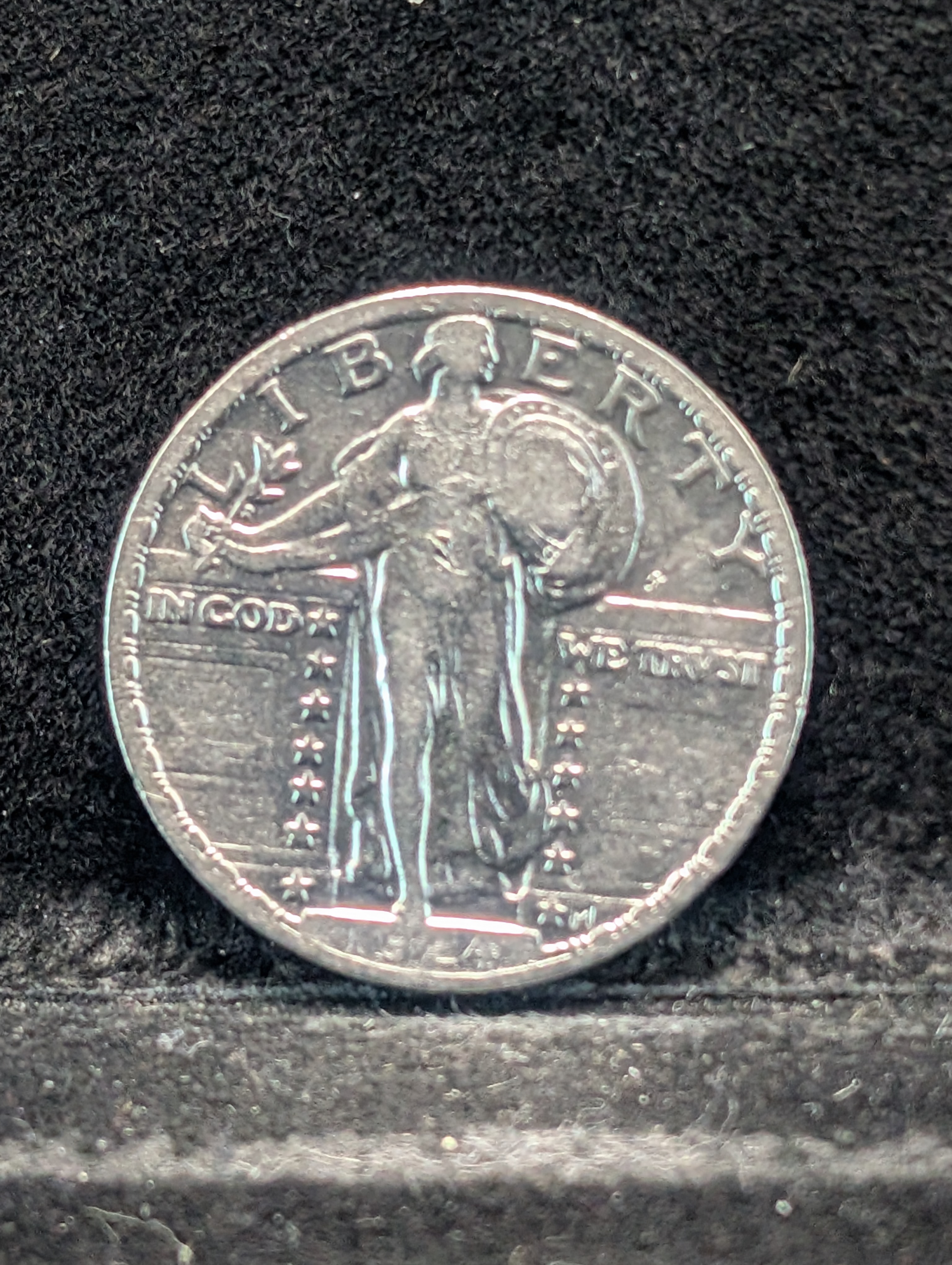 1924-P Standing Liberty Quarter, 90% Silver