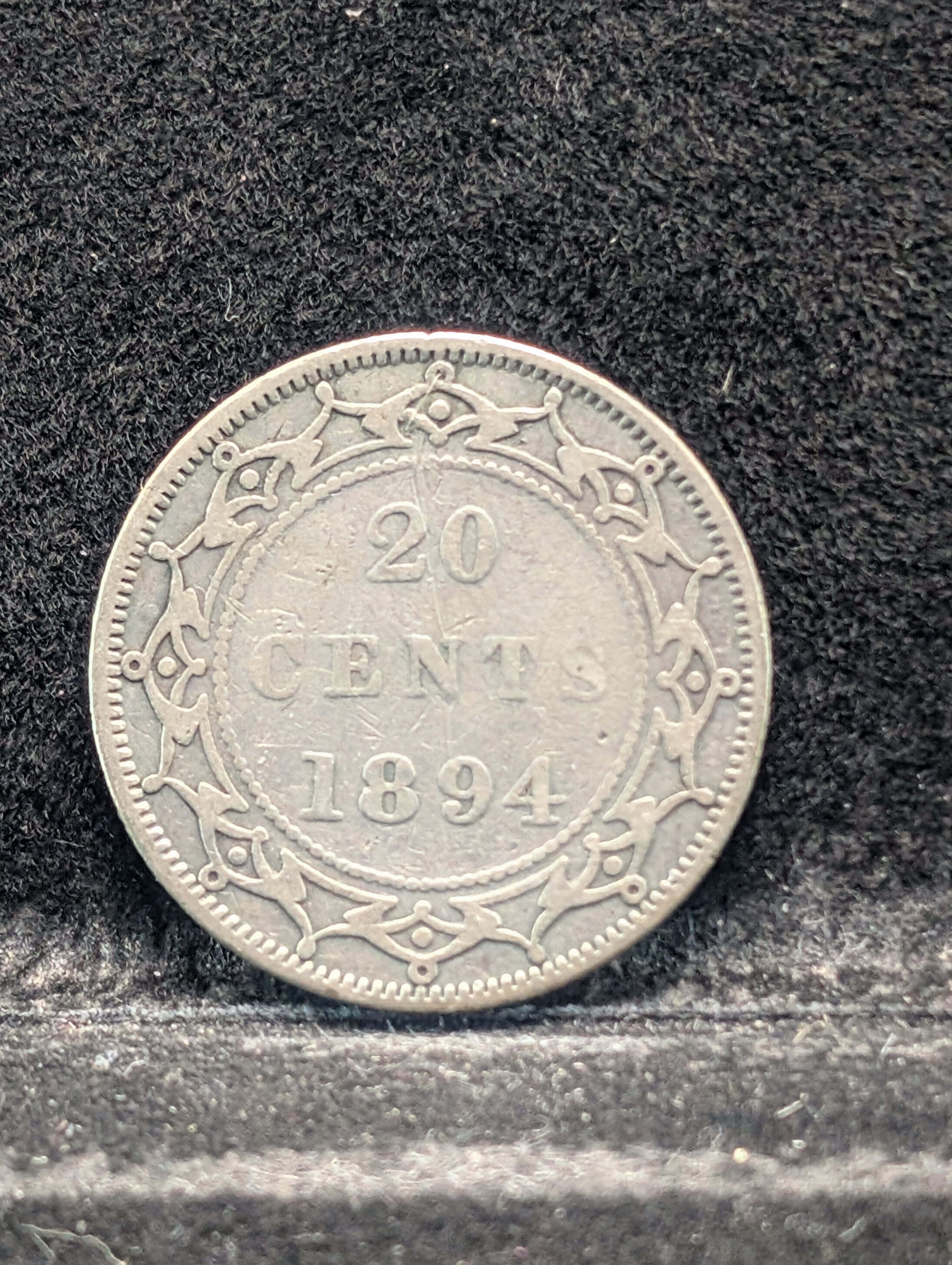 1894 Newfoundland 20 Cents Coin